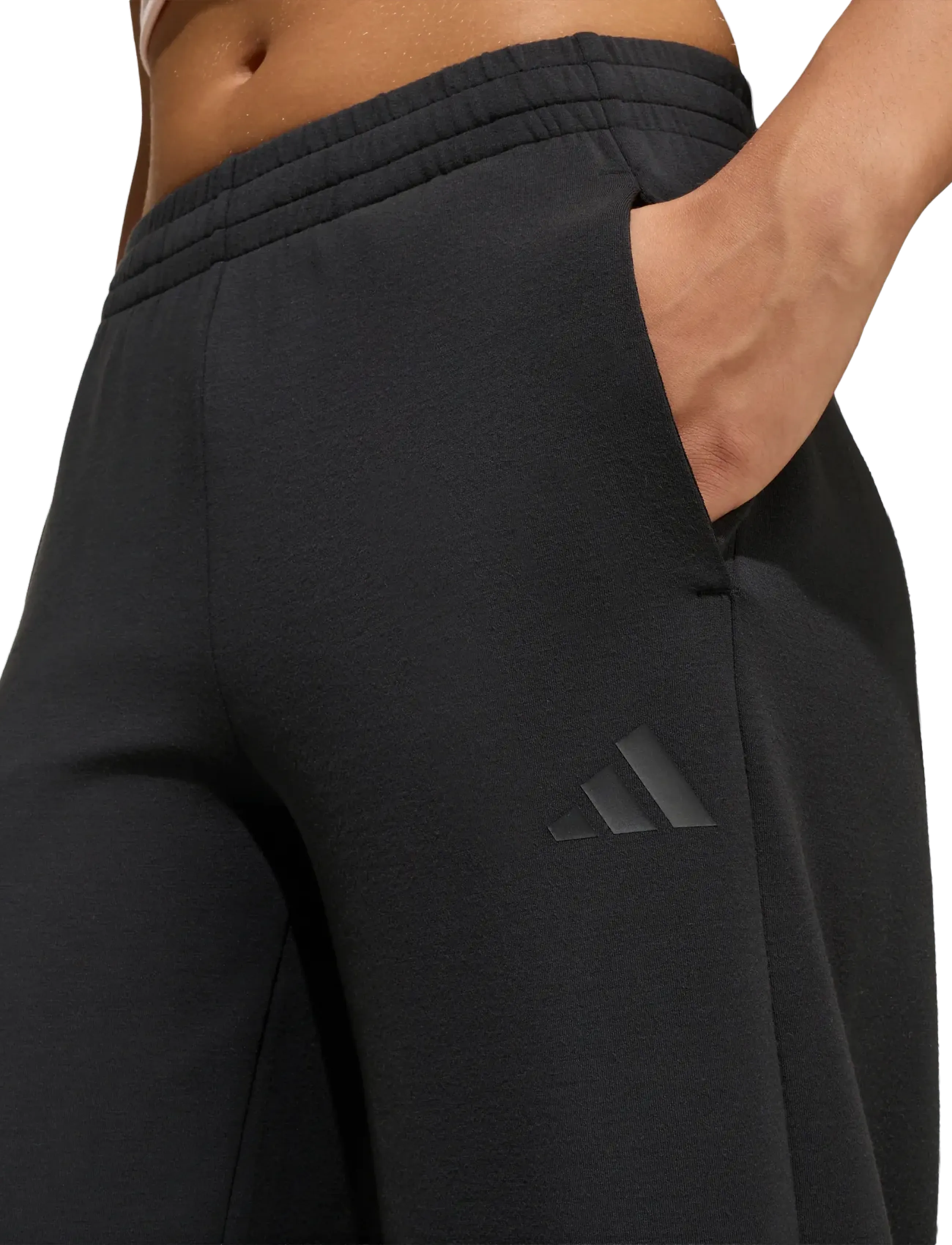 adidas Sportswear - JG FI WIDE PT - jogginghosen - black/black - 3