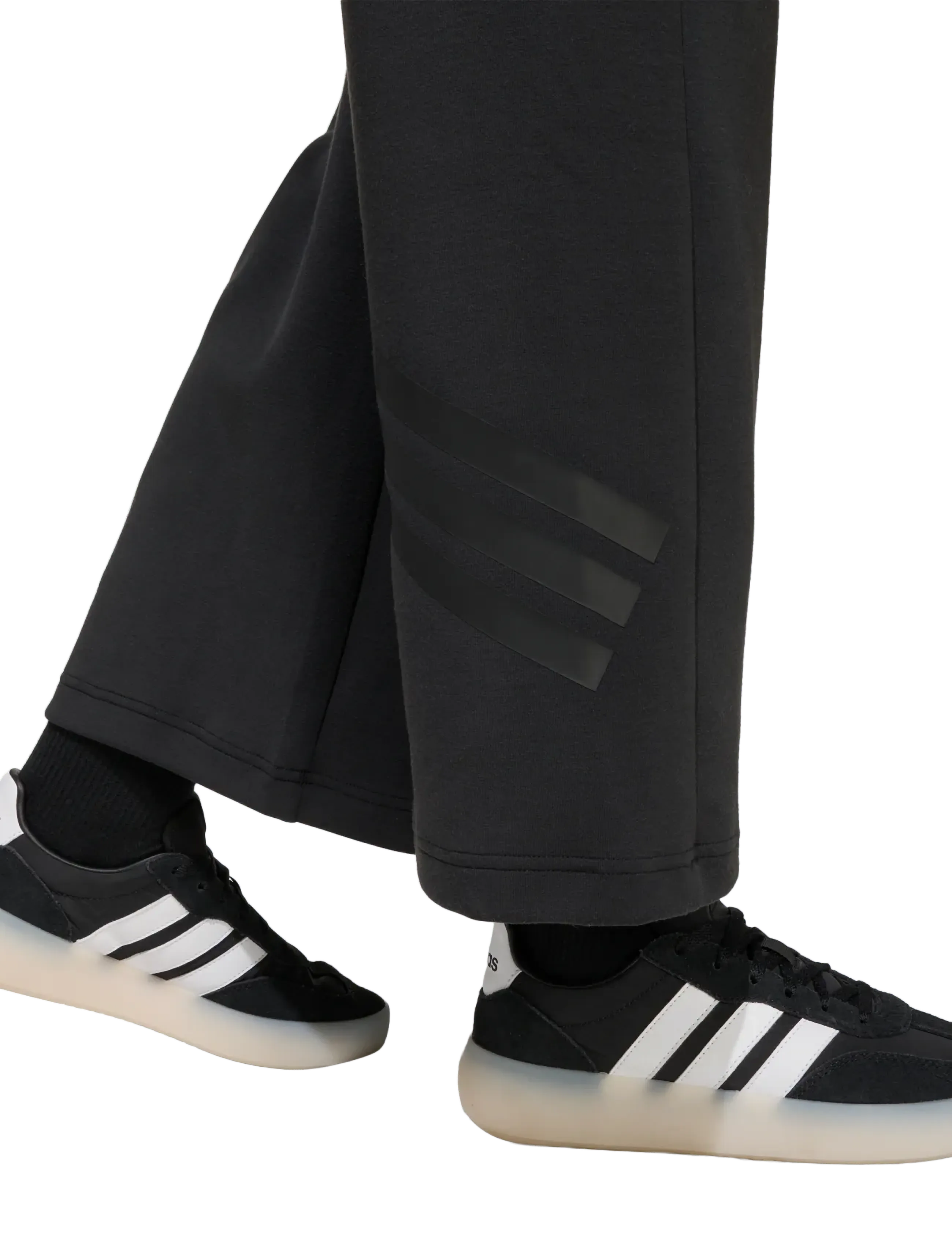 adidas Sportswear - JG FI WIDE PT - jogginghosen - black/black - 4