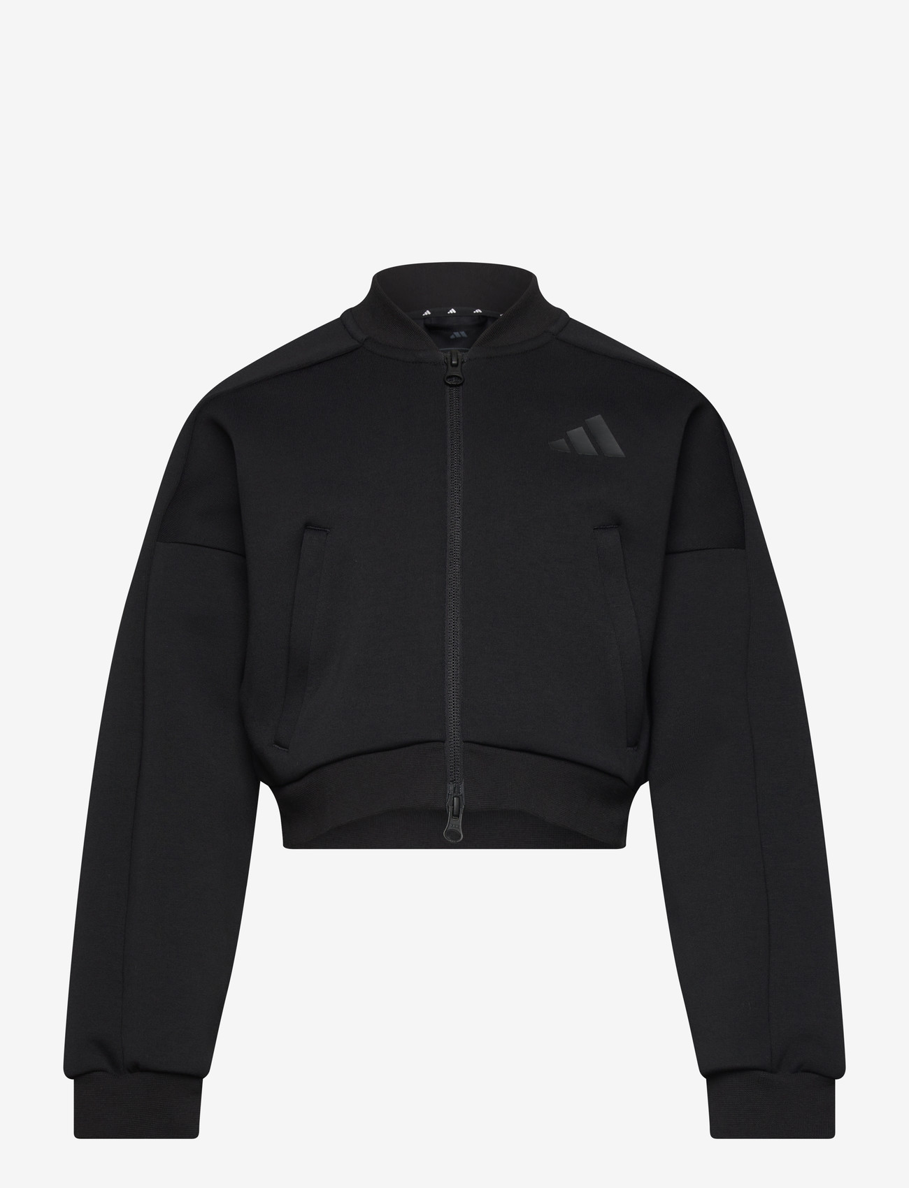 adidas Sportswear - JG FI 3S FZ - Õueriided - black/black - 0