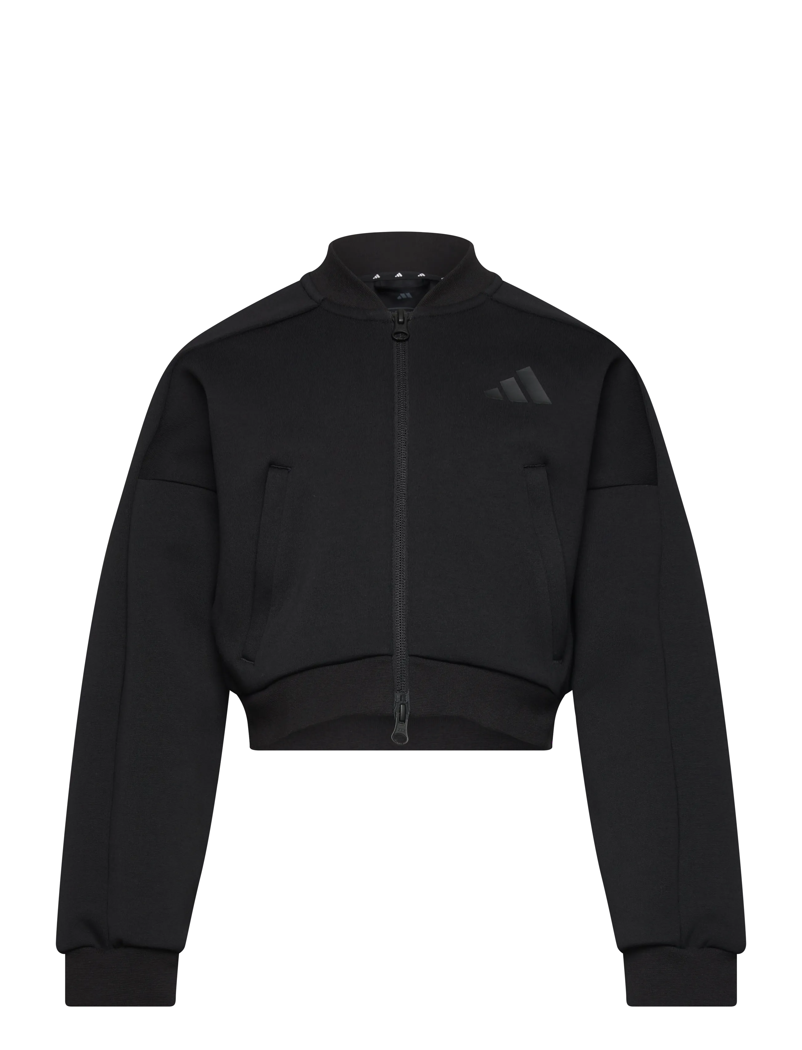 adidas Sportswear JG FI 3S FZ - 4 for 3 - BLACK/BLACK / black