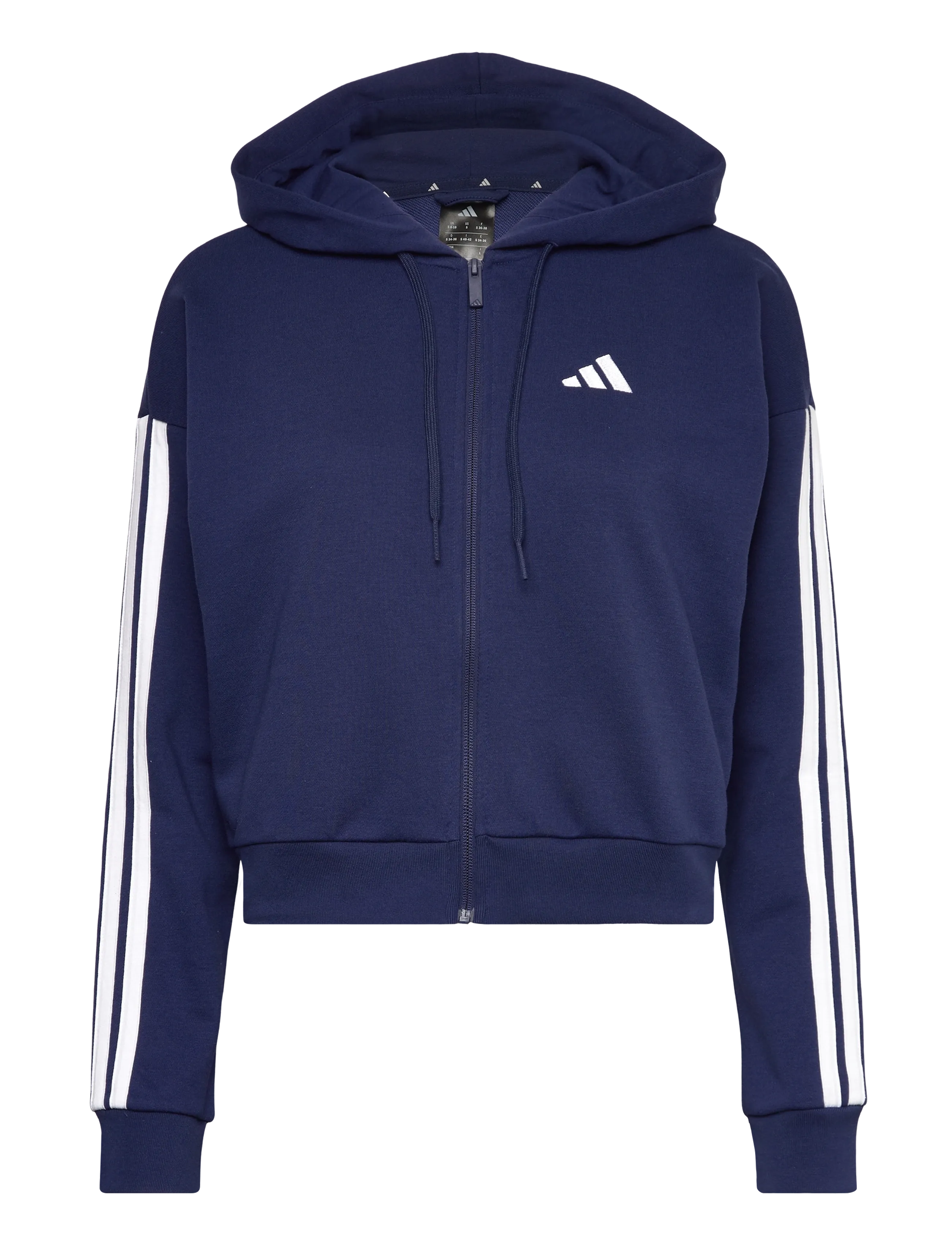 adidas Sportswear W 3S FT FZ HD - adidas - DKBLUE/WHITE / navy