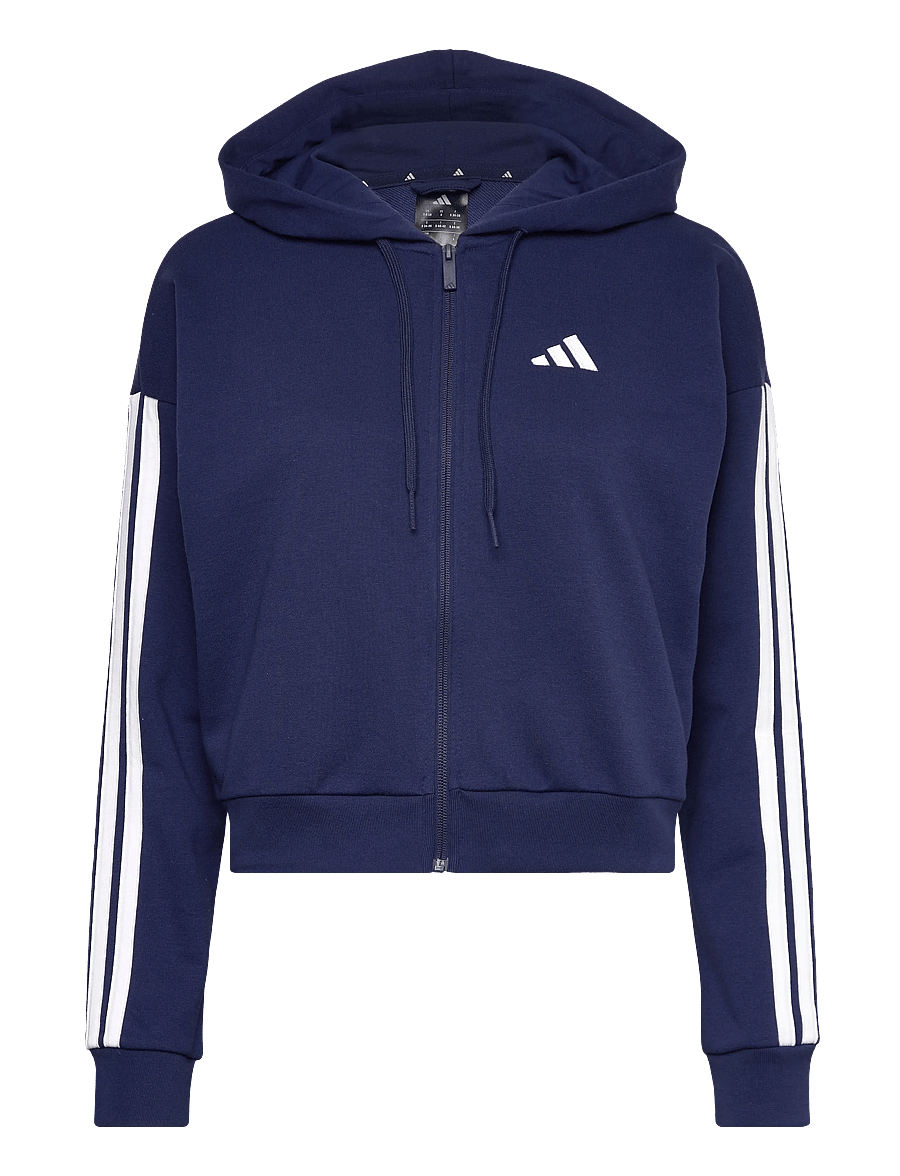 adidas Sportswear - W 3S FT FZ HD - oberteile - dkblue/white - 0