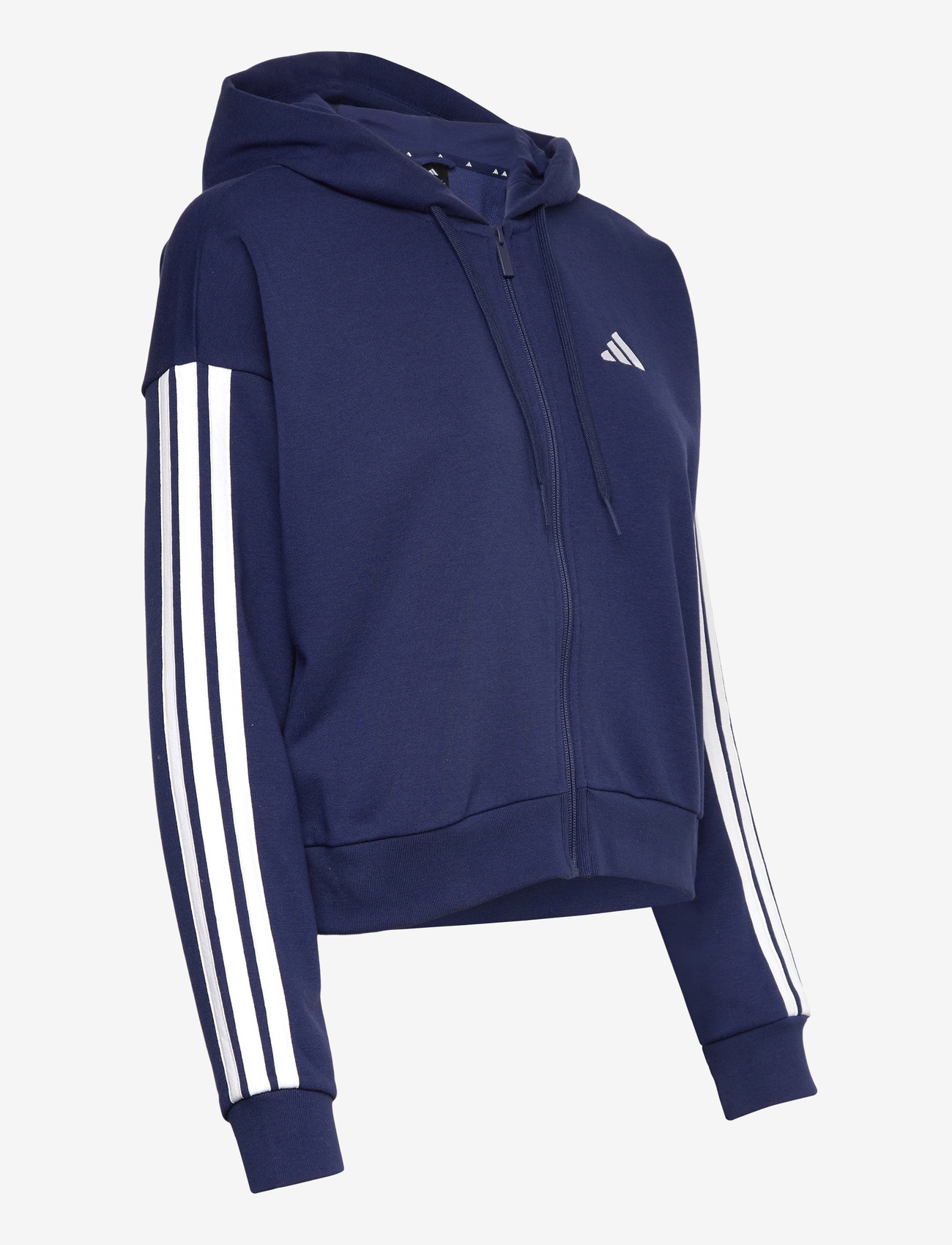 adidas Sportswear - W 3S FT FZ HD - dressipluusid ja pusad - dkblue/white - 2
