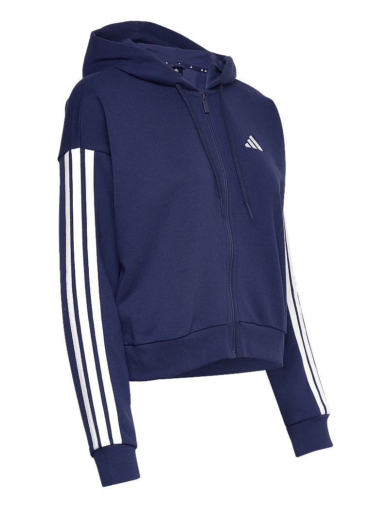 adidas Sportswear - W 3S FT FZ HD - dressipluusid ja pusad - dkblue/white - 2