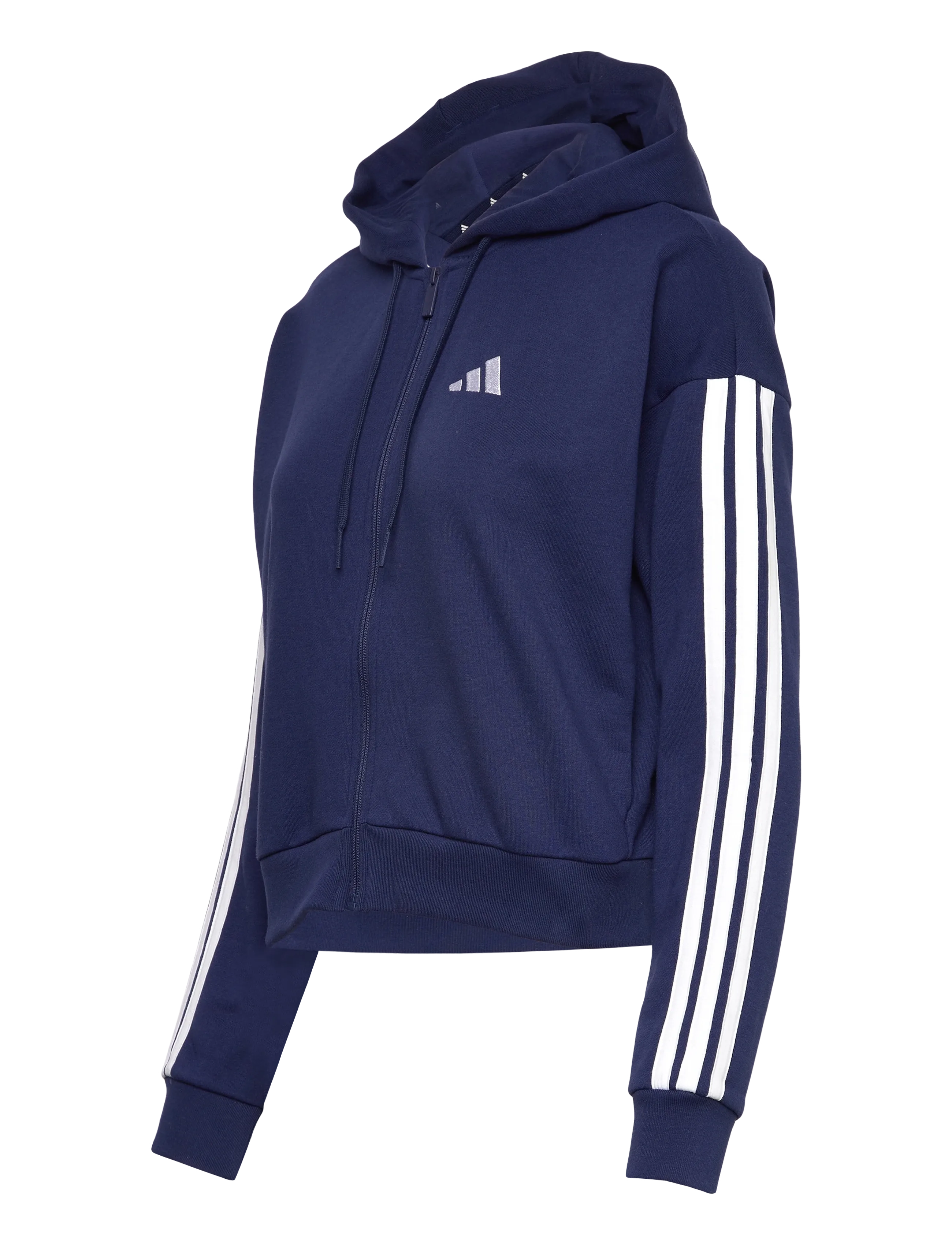 adidas Sportswear - W 3S FT FZ HD - oberteile - dkblue/white - 3