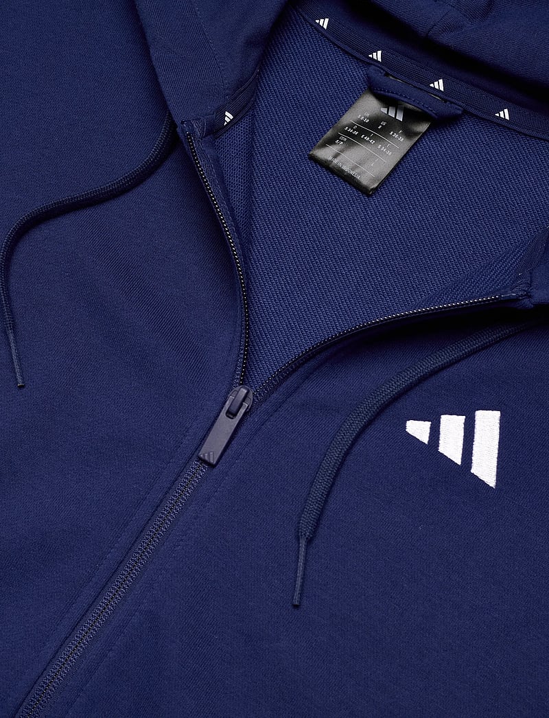 adidas Sportswear - W 3S FT FZ HD - dressipluusid ja pusad - dkblue/white - 4