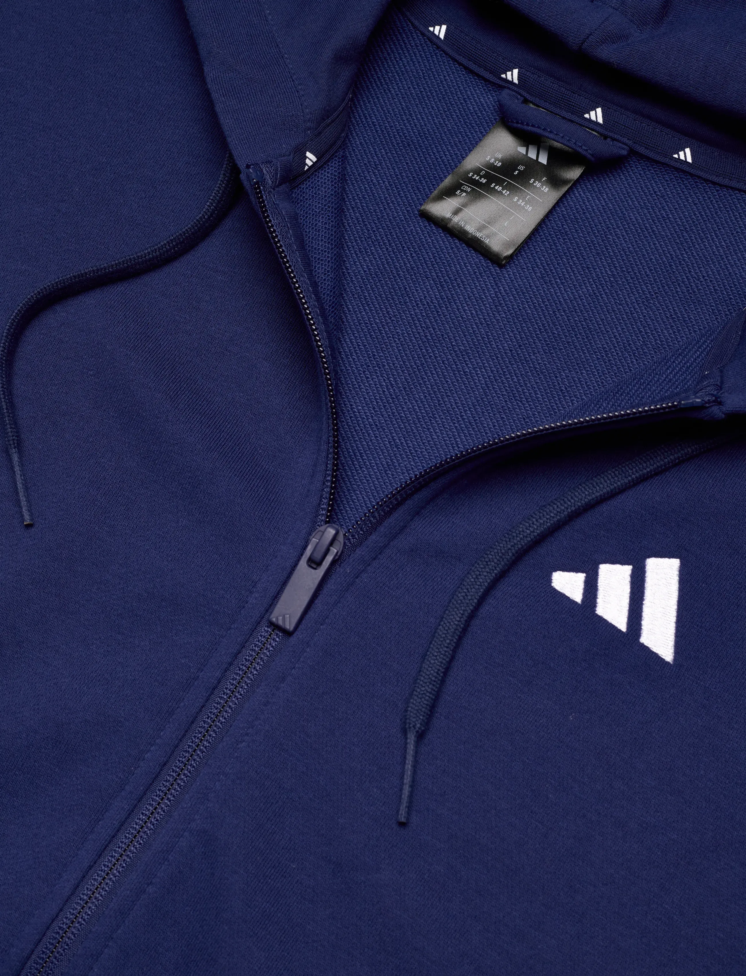 adidas Sportswear - W 3S FT FZ HD - oberteile - dkblue/white - 4
