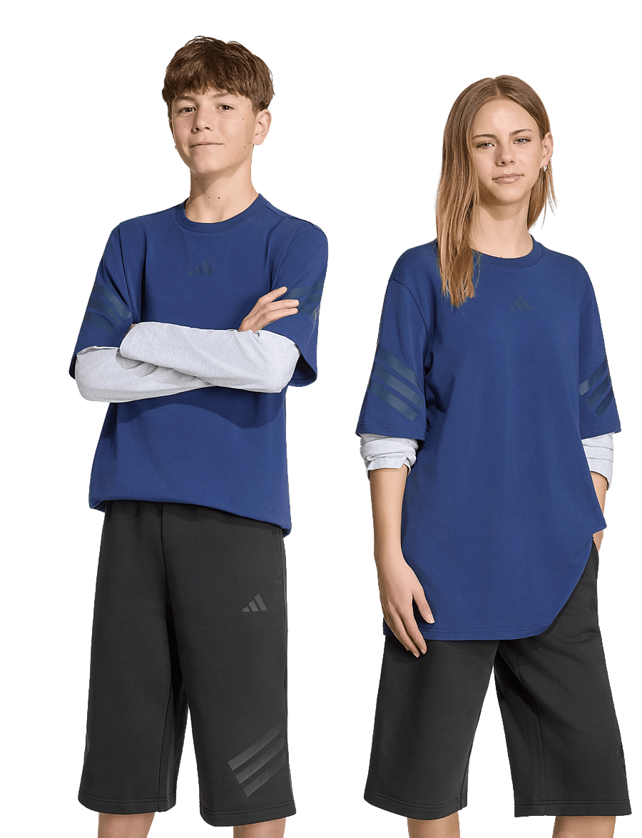 adidas Sportswear - J FI 2IN1 LS T - sports tops - dkblue/lgreyh/nindig - 0