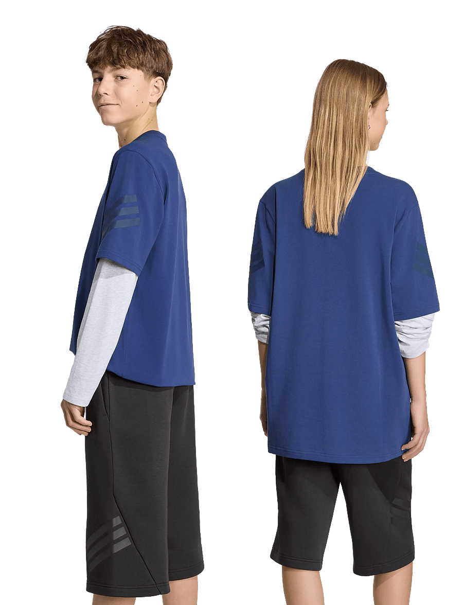 adidas Sportswear - J FI 2IN1 LS T - sports tops - dkblue/lgreyh/nindig - 3