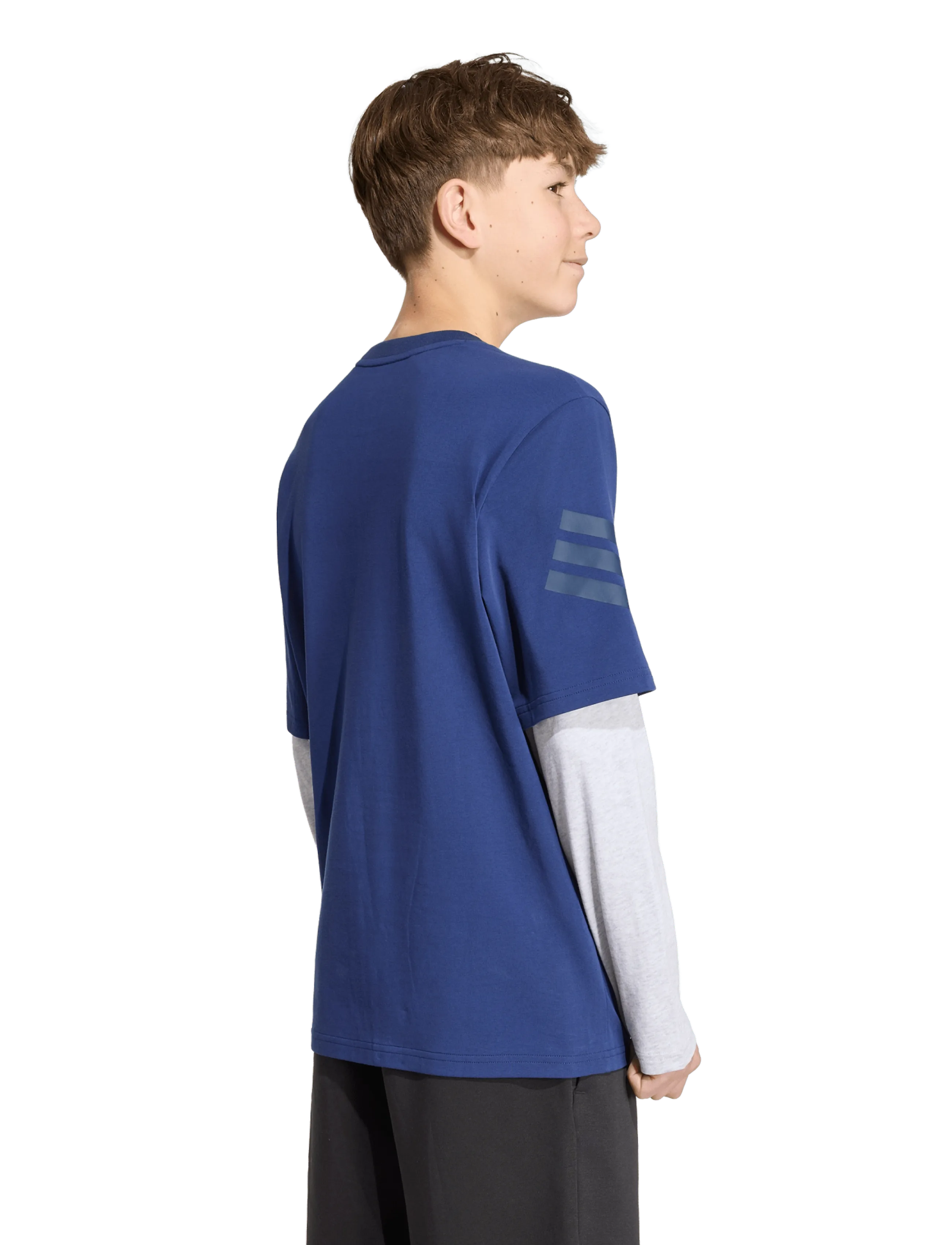 adidas Sportswear - J FI 2IN1 LS T - sports tops - dkblue/lgreyh/nindig - 5