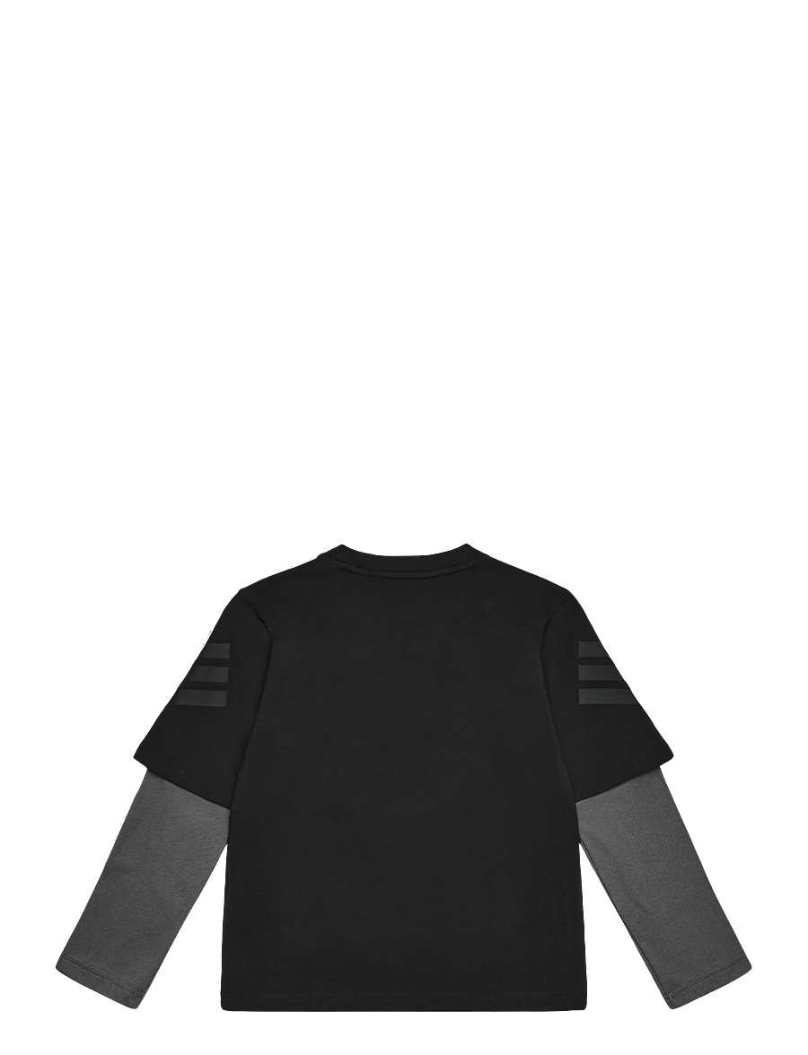 adidas Sportswear - J FI 2IN1 LS T - sporditopid - black/grefiv/black - 2