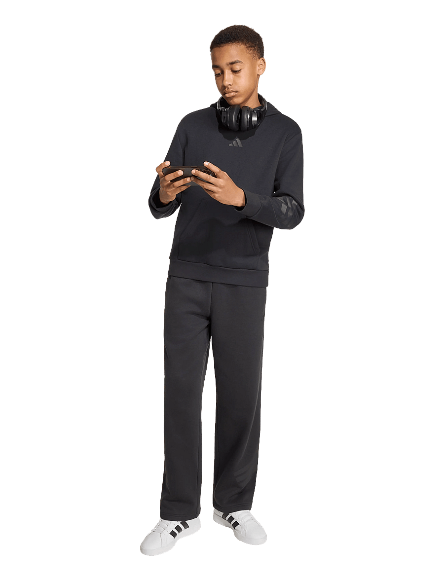 adidas Sportswear - J FI 3S HD - kapuzenpullover - black/black - 0