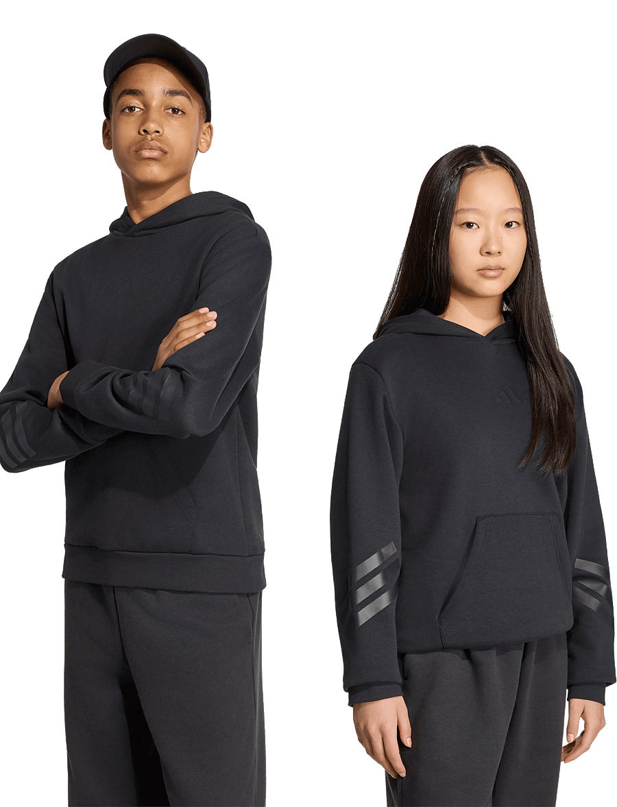 adidas Sportswear - J FI 3S HD - kapuzenpullover - black/black - 2