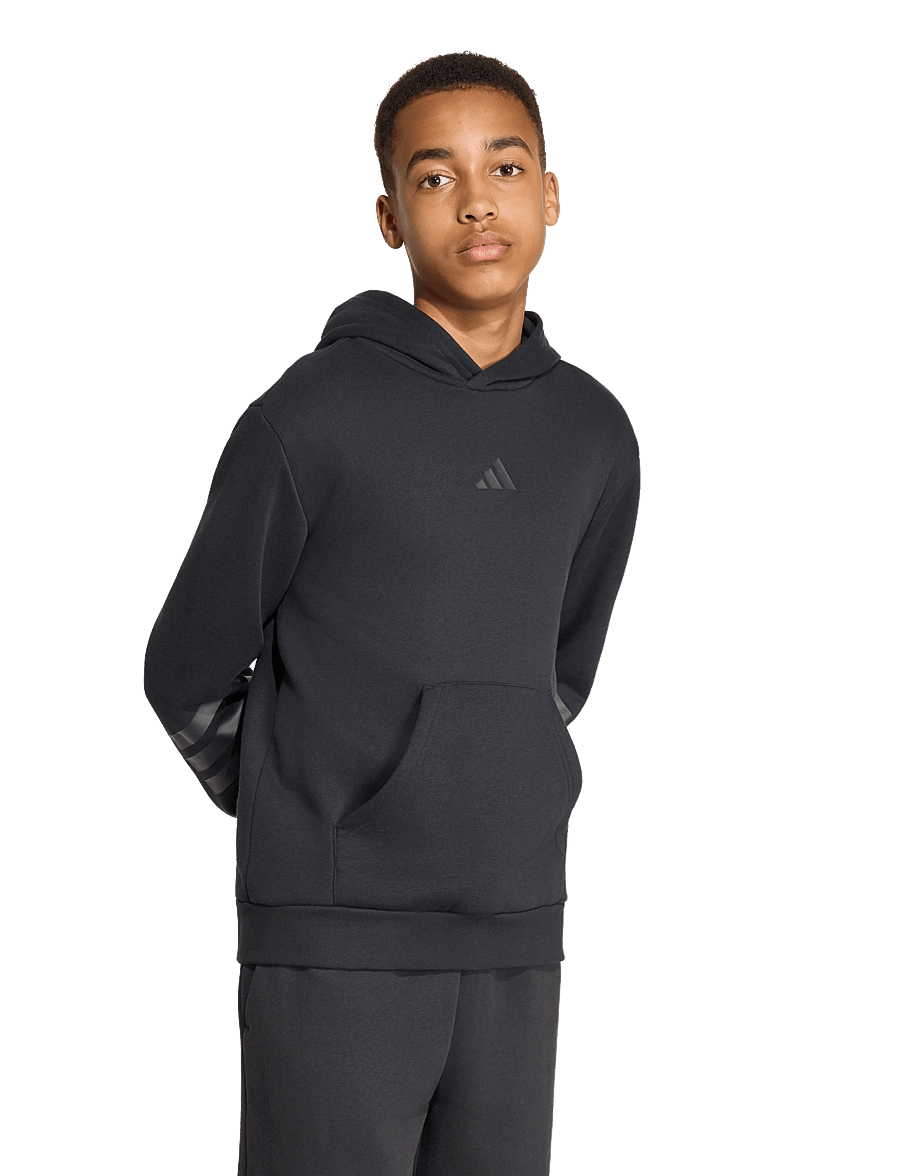 adidas Sportswear - J FI 3S HD - kapuzenpullover - black/black - 4