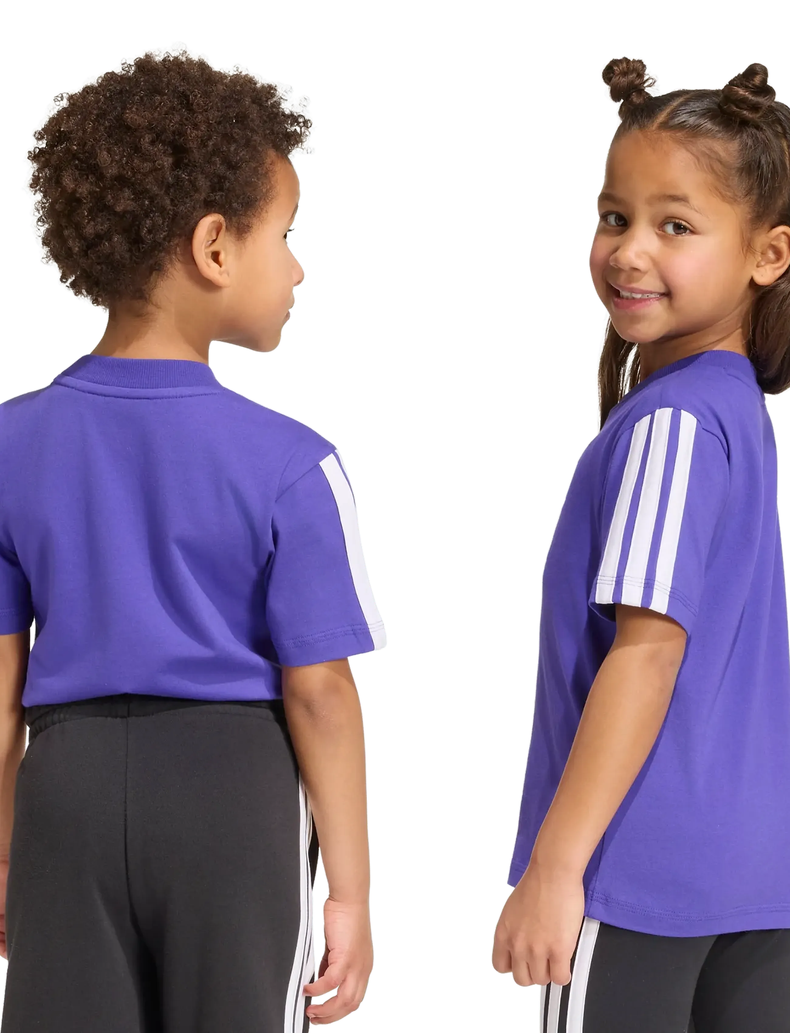 adidas Sportswear - LK 3S TEE 160 - kurzärmelig - purpur/fropur - 5