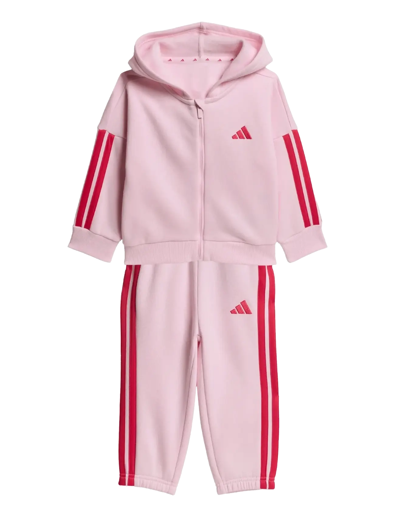 adidas Sportswear I 3S FZ FL JOG - Spordidressid - CLPINK/POWPNK / pink/rose