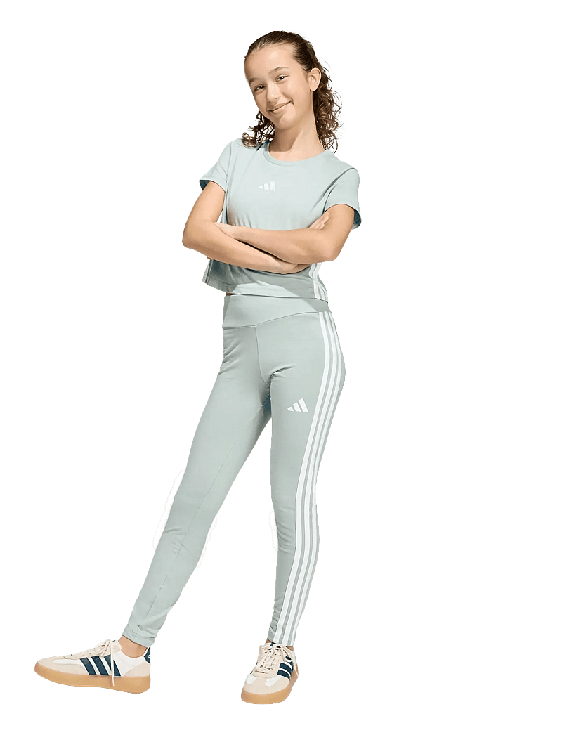 adidas Sportswear - JG 3S LEG 230 - jooksu- ja treeningretuusid - wosa/white - 0