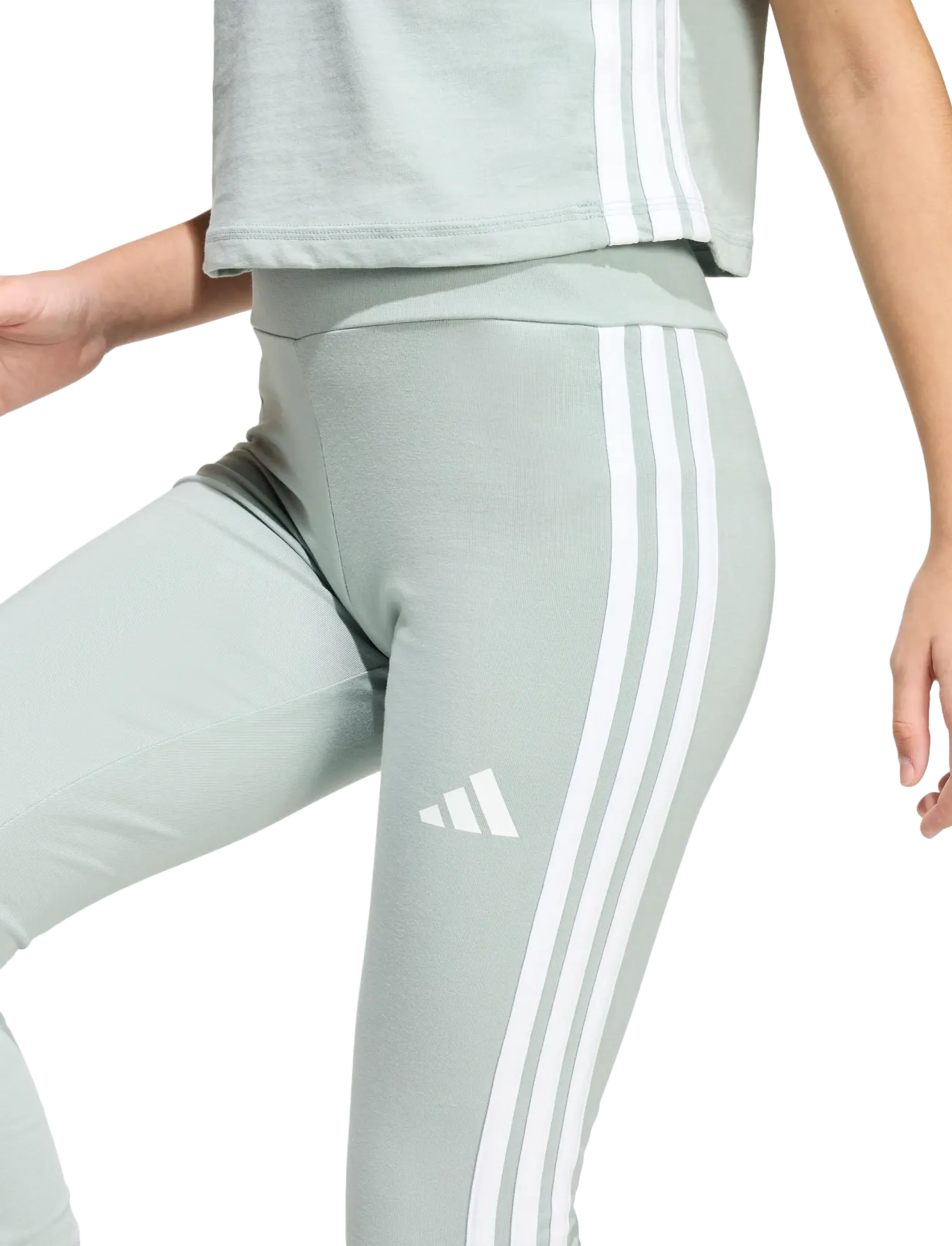 adidas Sportswear - JG 3S LEG 230 - leggings - wosa/white - 5