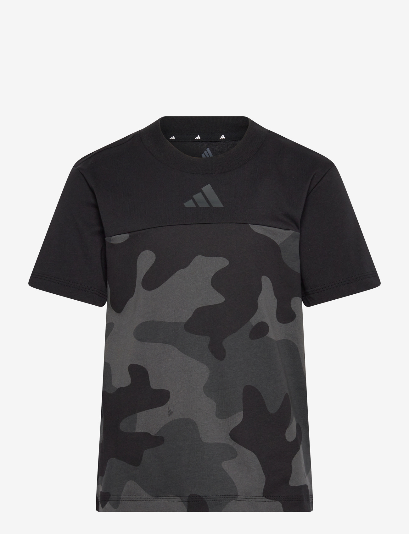 adidas Sportswear - J  CAMO T - short-sleeved t-shirts - black/carbon - 0