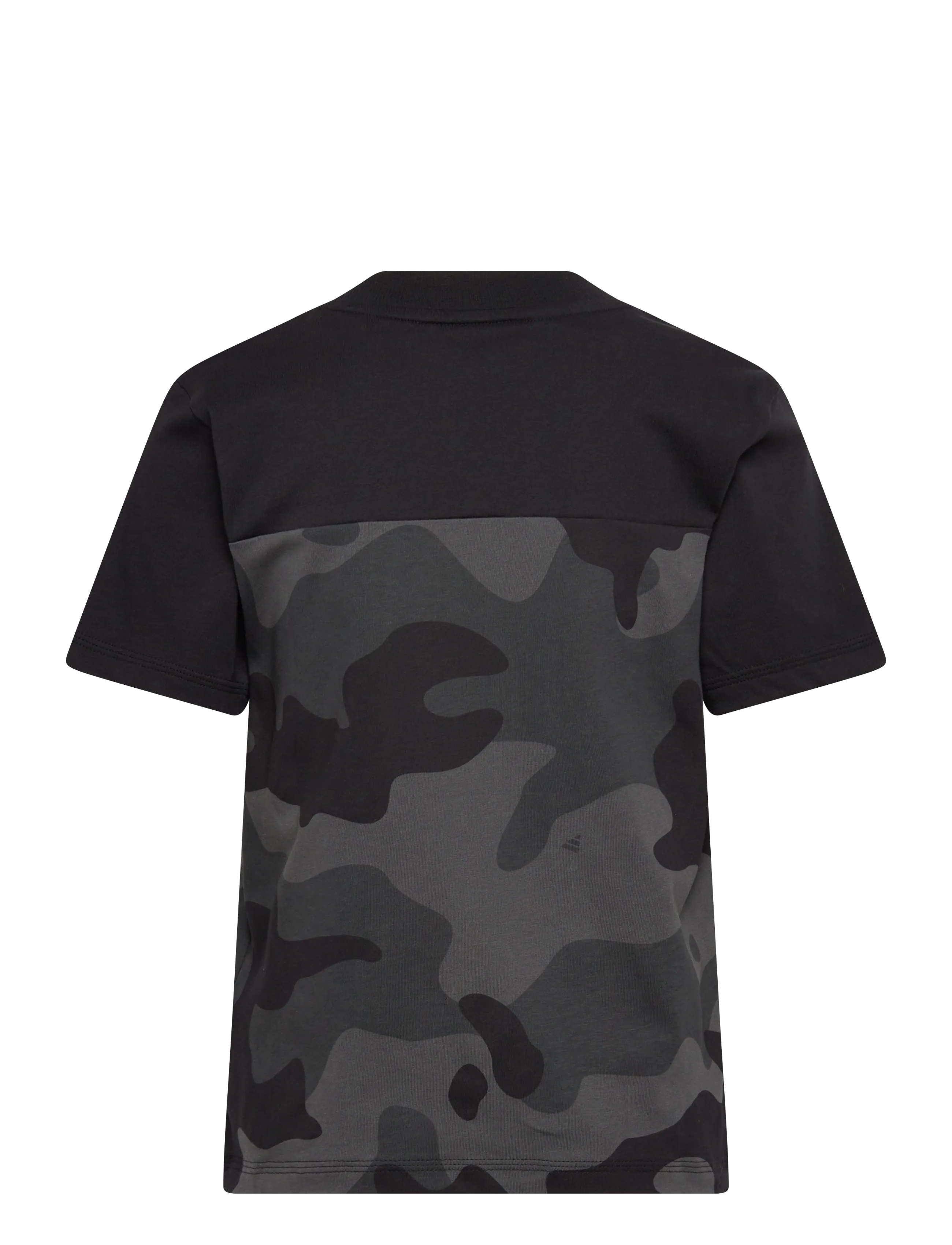 adidas Sportswear - J  CAMO T - hauts de sport - black/carbon - 1