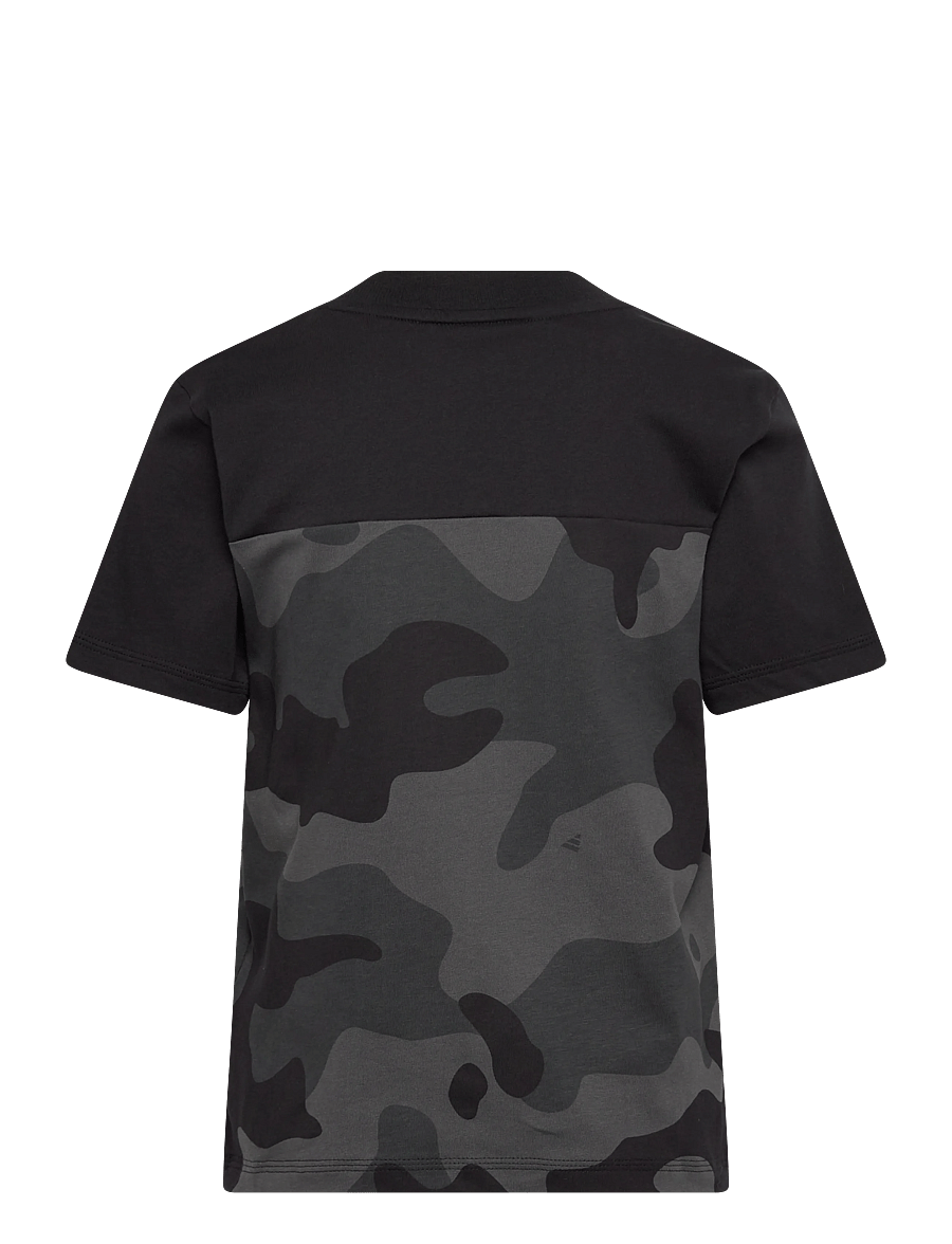 adidas Sportswear - J CAMO T - hauts de sport - black/carbon - 1