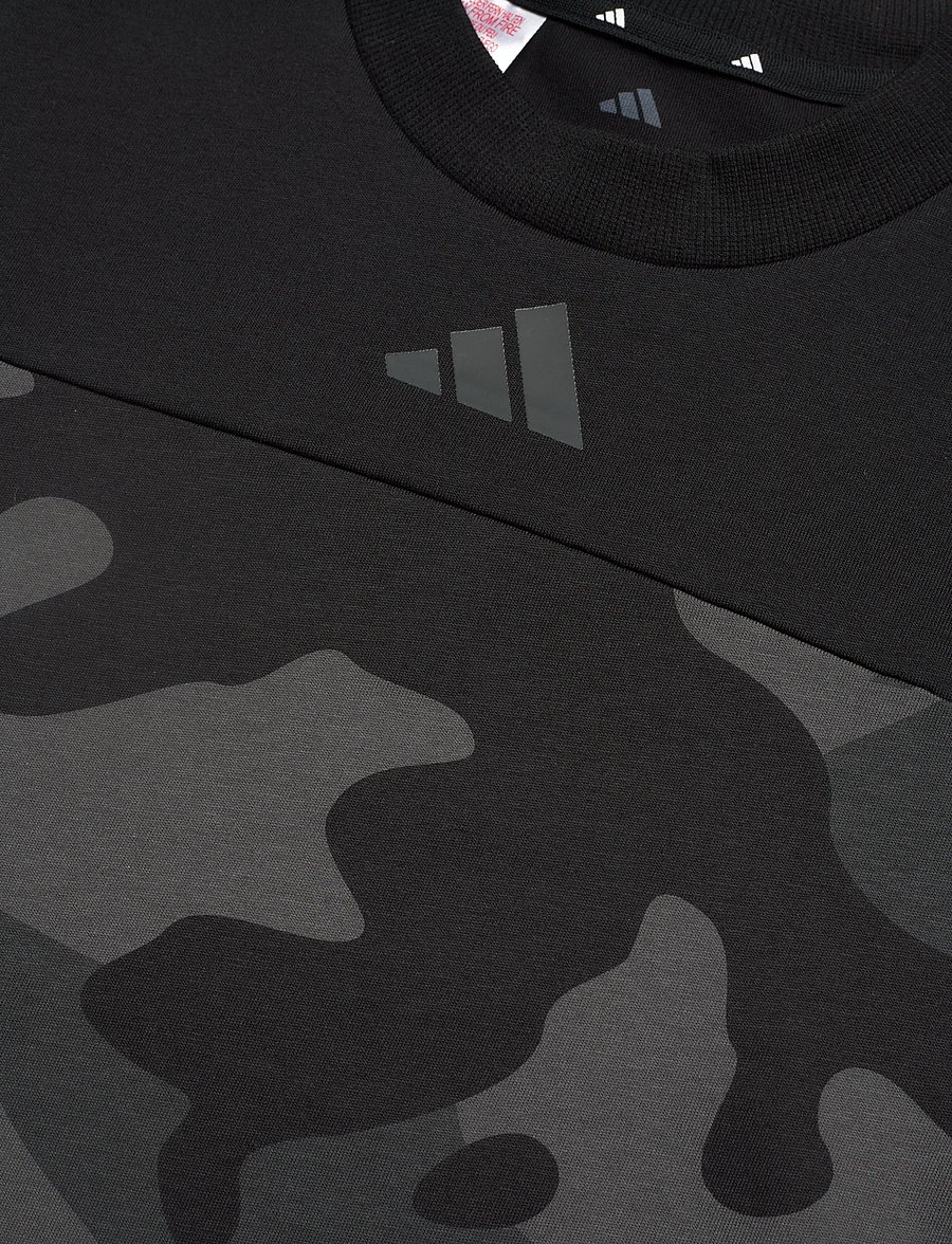 adidas Sportswear - J CAMO T - hauts de sport - black/carbon - 2