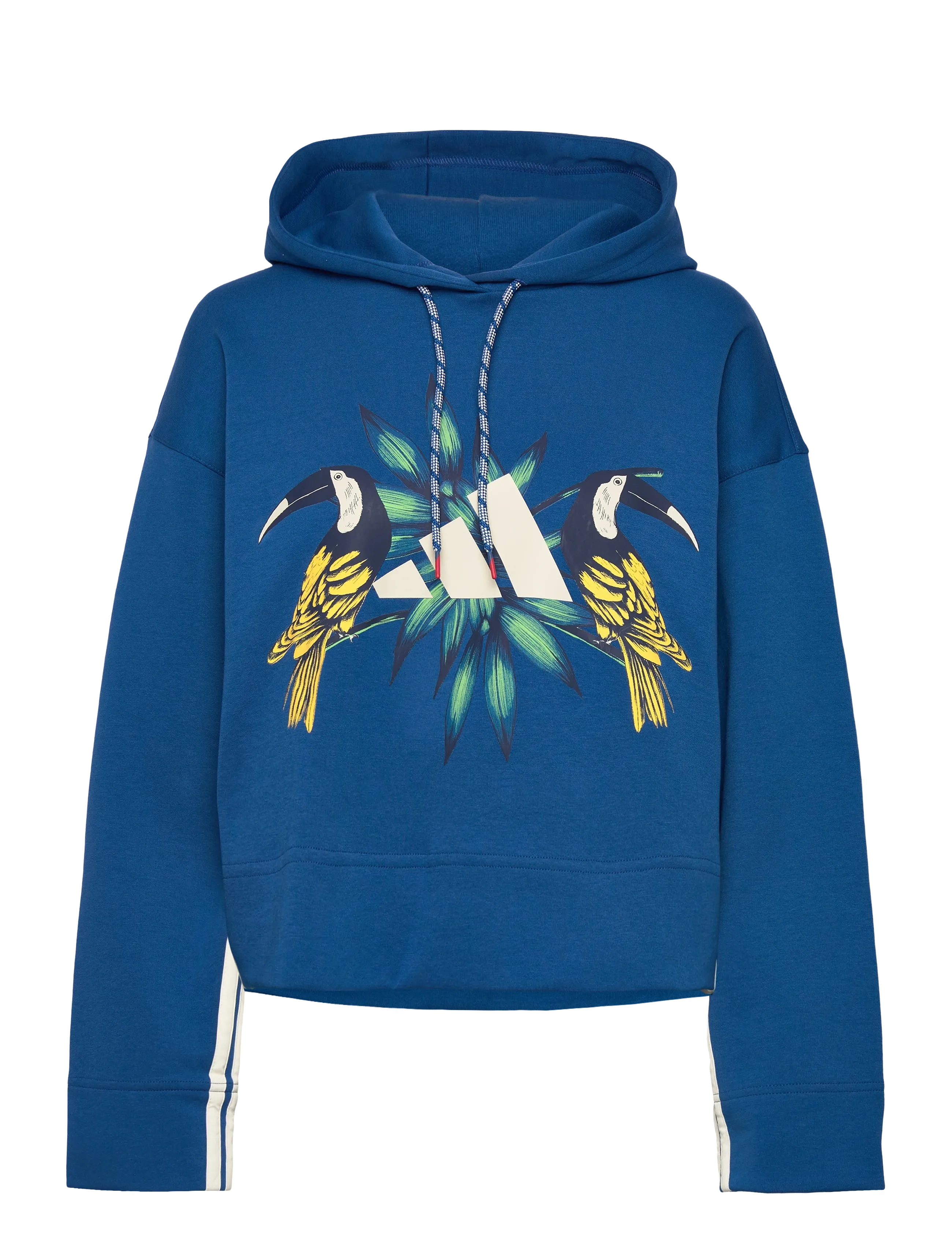 adidas Sportswear Farm Hoodie, L, Blue, Sport Sweatshirts & Hoodies > Sport Hoodies, Dame