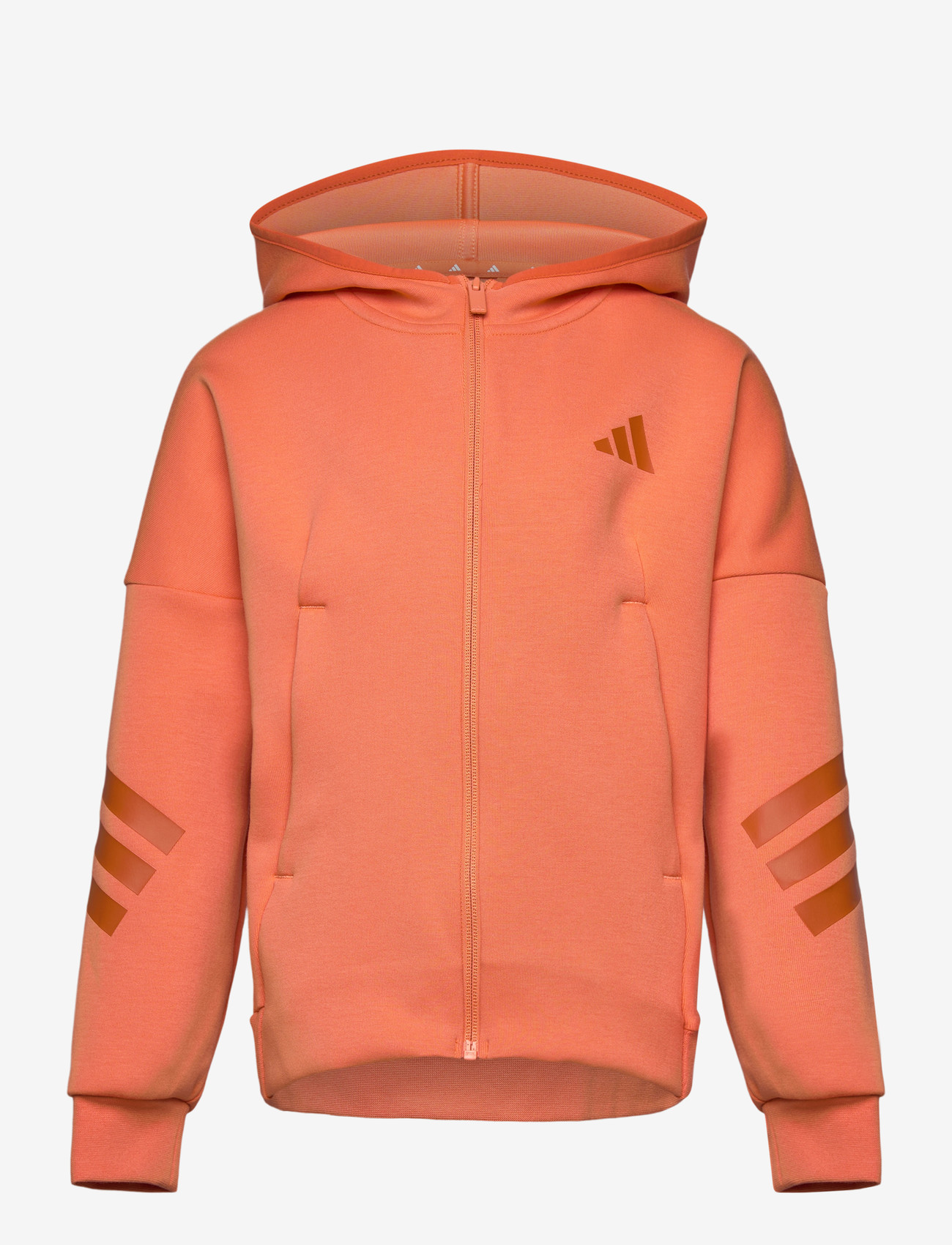 adidas Sportswear - J FI 3S FZ HD - paksud joped - duor/foxora - 0