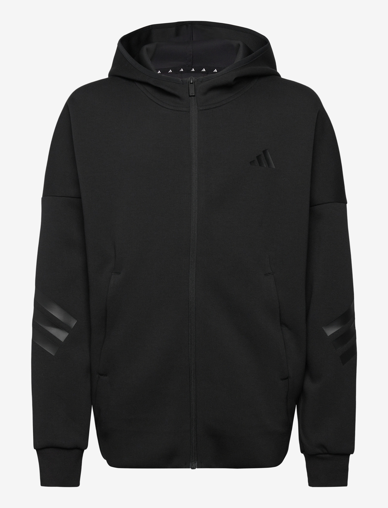 adidas Sportswear - J FI 3S FZ HD - isolerede jakker - black/black - 0