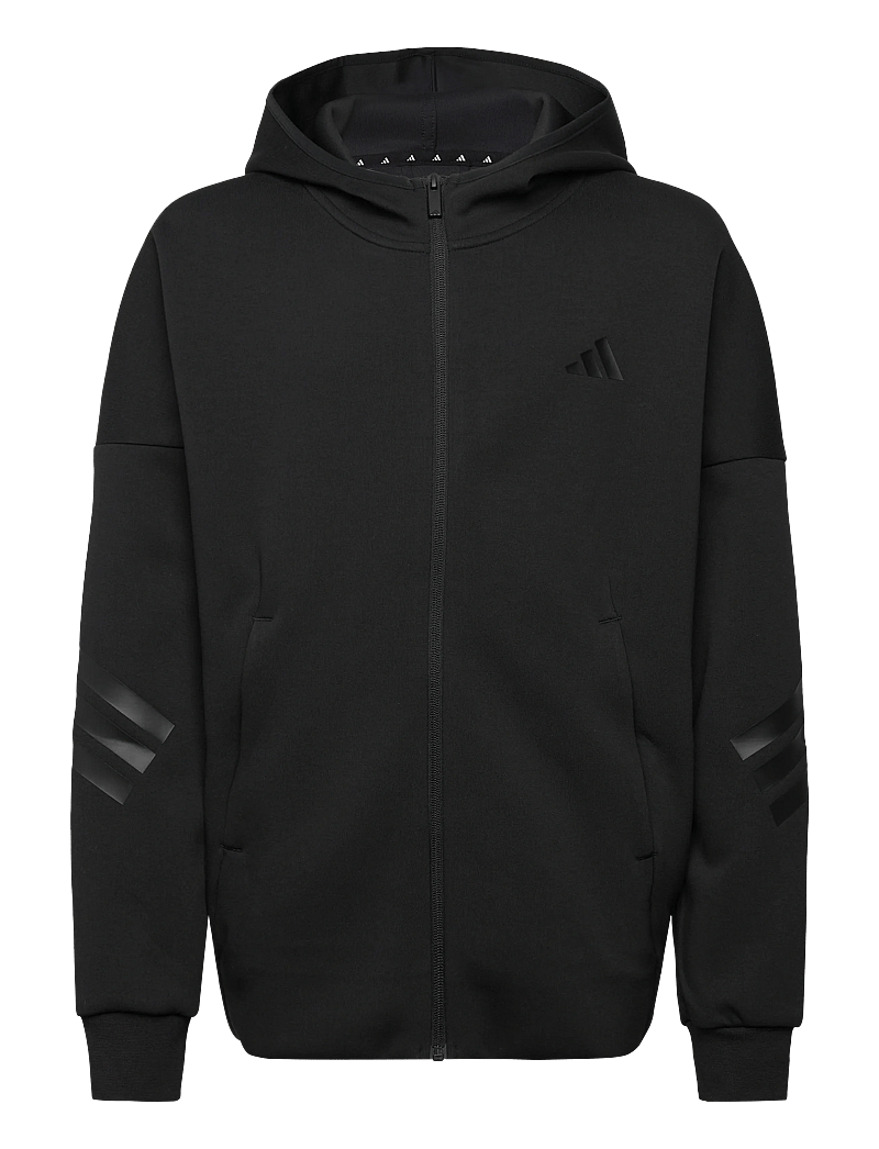 adidas Sportswear - J FI 3S FZ HD - isolerede jakker - black/black - 0