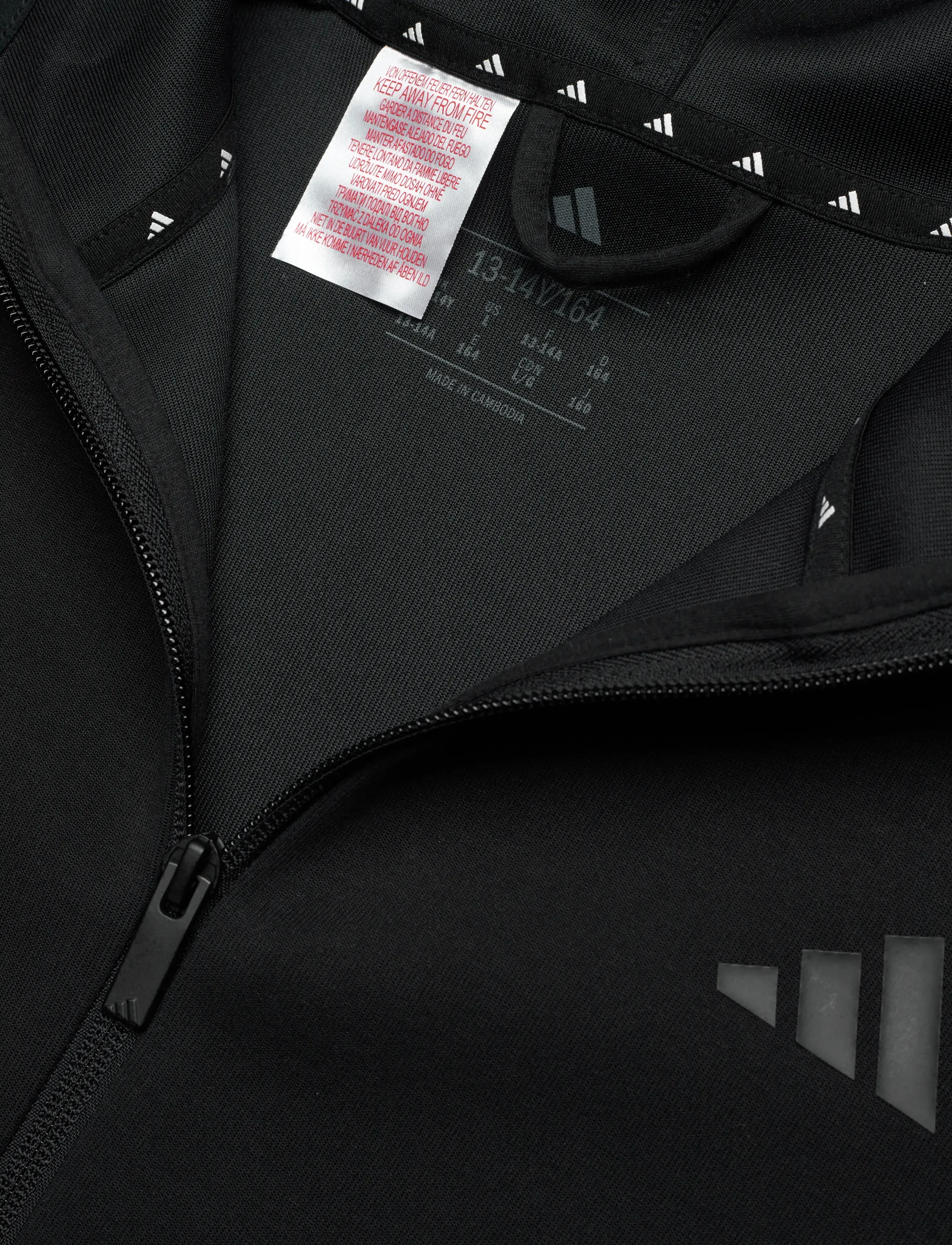 adidas Sportswear - J FI 3S FZ HD - vestes thermo-isolantes - black/black - 2