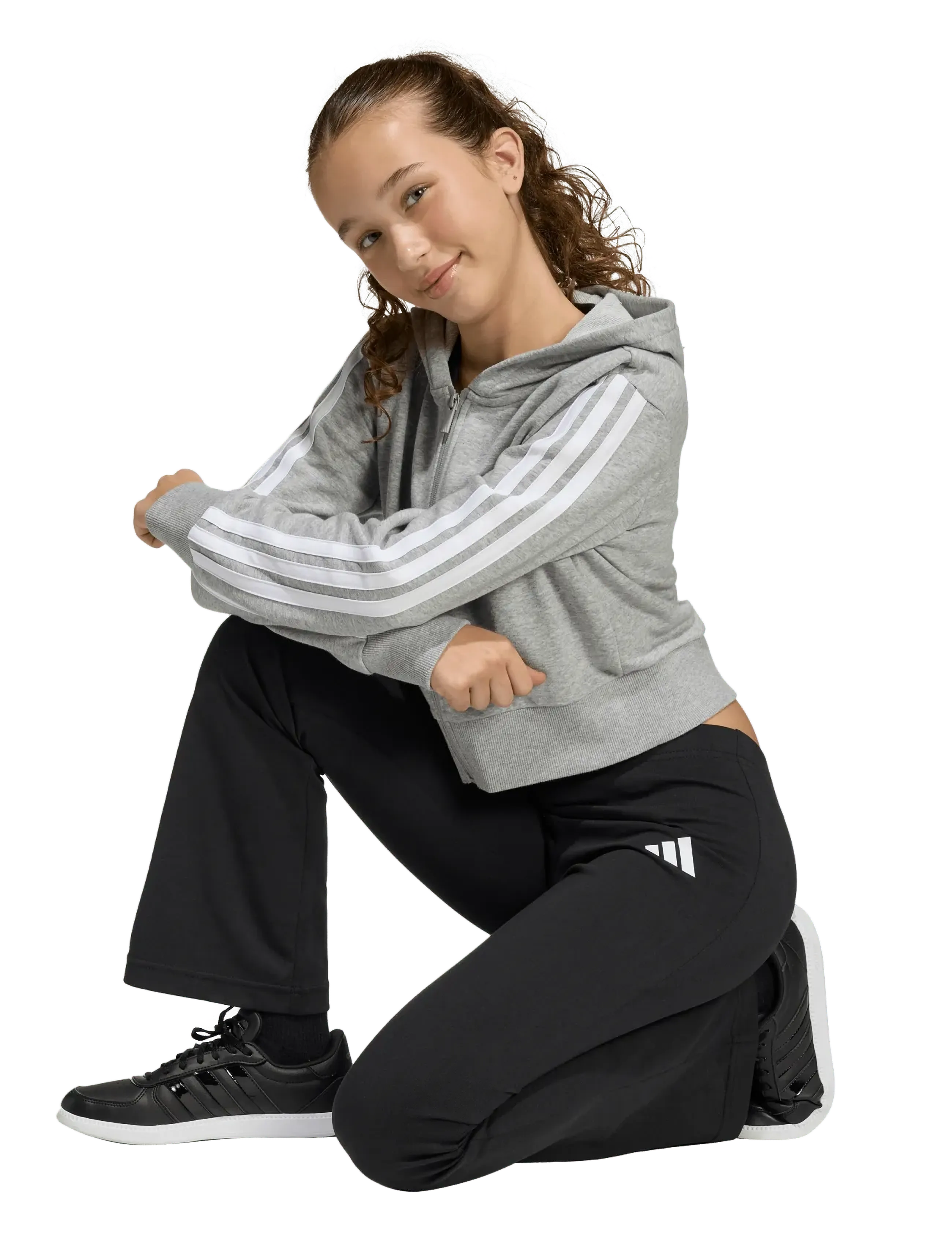 adidas Sportswear JG SL FLA LEG - Leggings - BLACK/WHITE / black