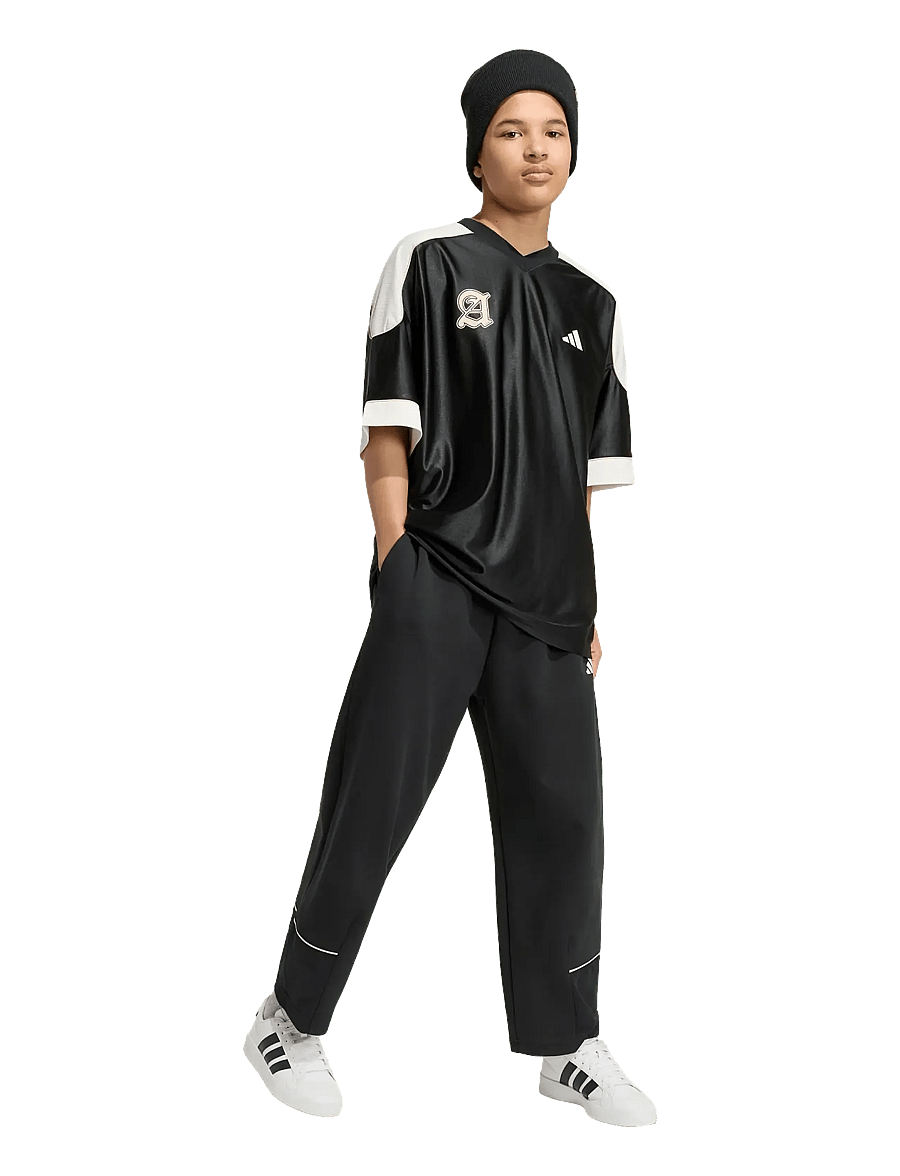 adidas Sportswear - J STD JRSY SHT - sportstoppe - black/owhite/crywht - 0
