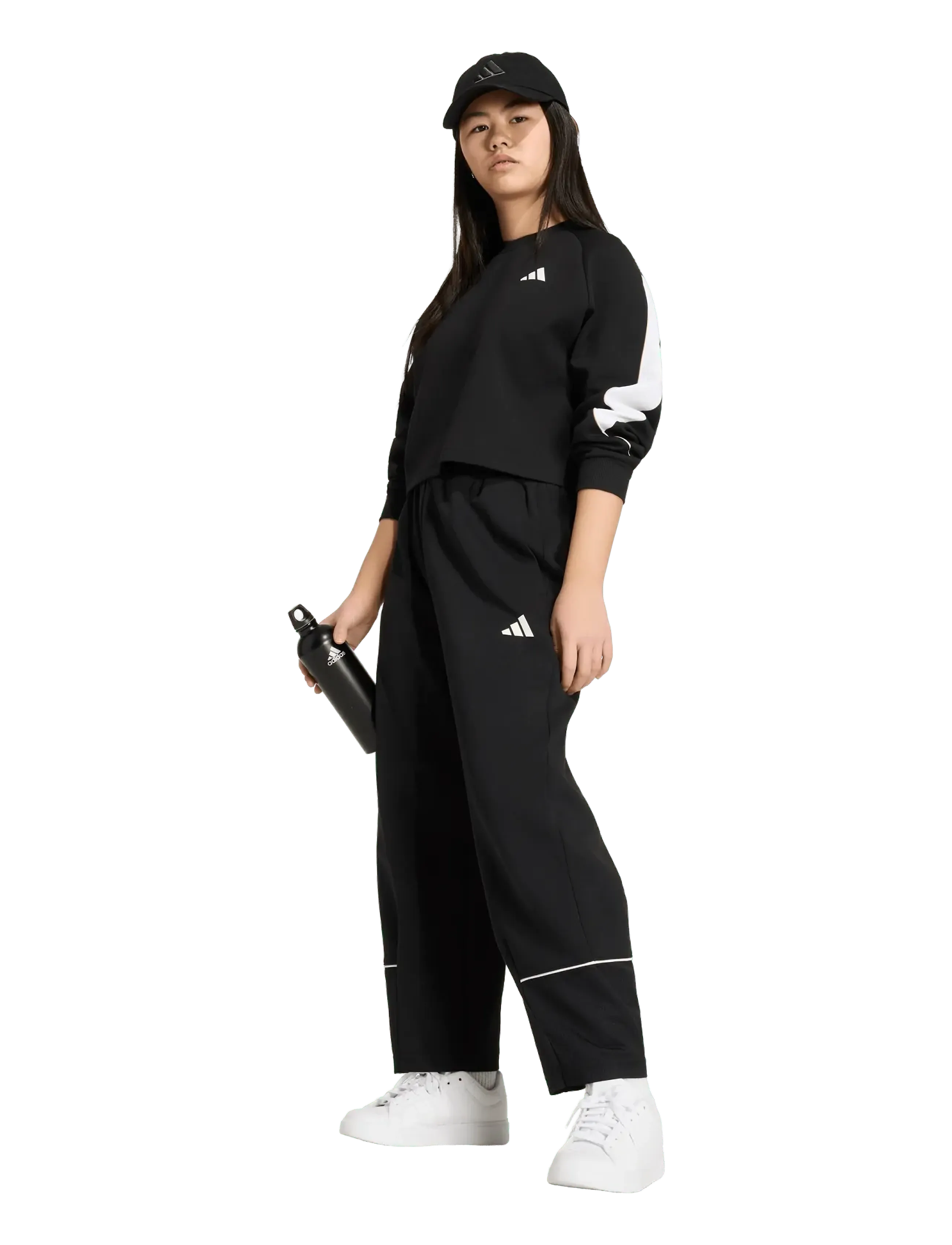 adidas Sportswear Jg Std Swt, Børn, Kort Sweatshirt, Sort, Str: 140