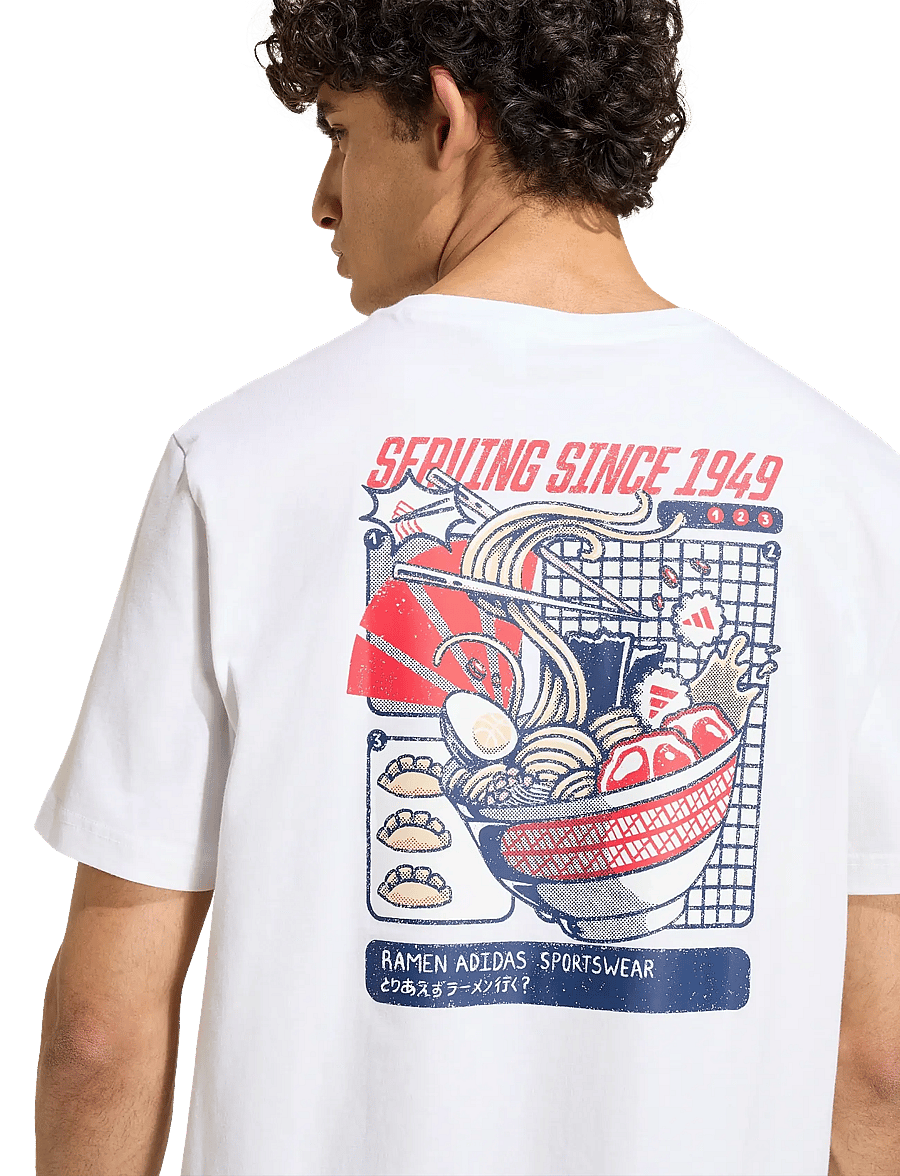 adidas Sportswear - M RAMEN T - t-shirts - white - 4