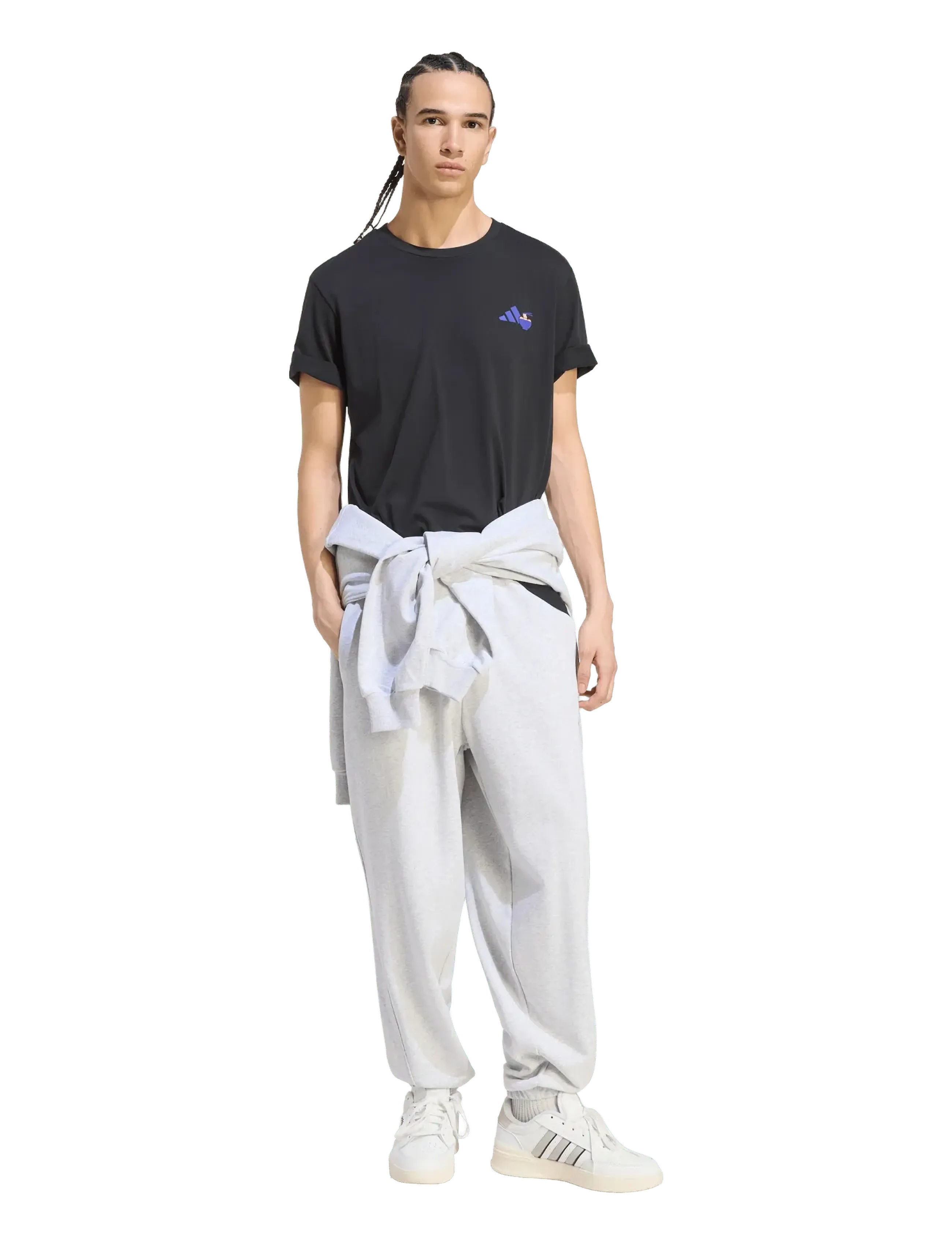 adidas Sportswear M Ramen T, Grafisk T-Shirt, Sort, Str: XS