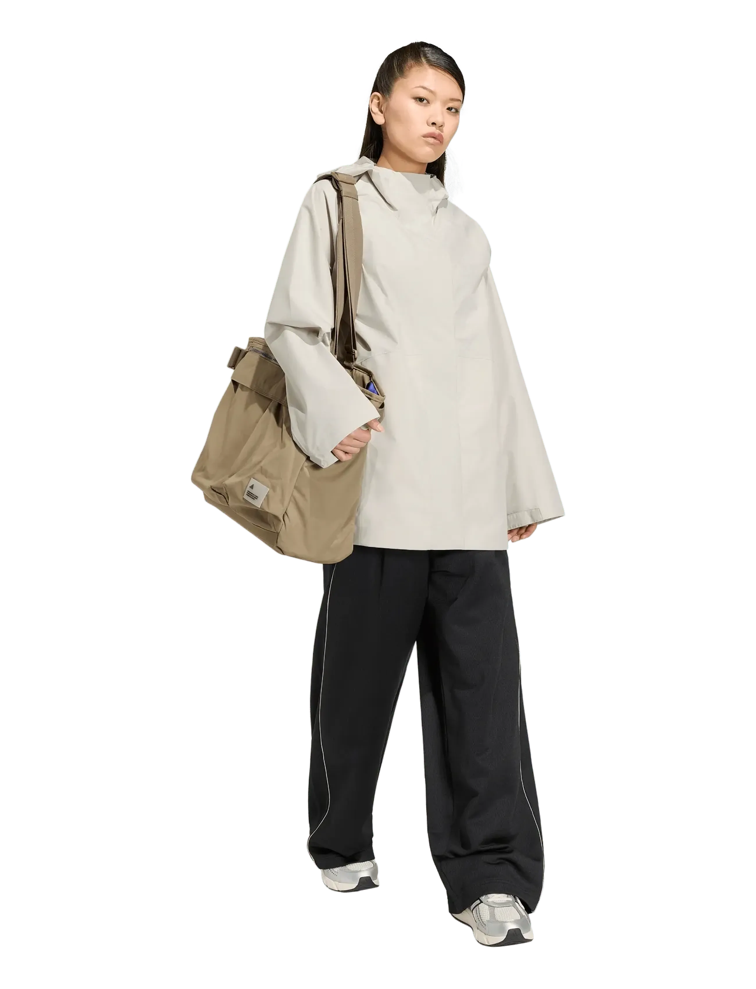 adidas Sportswear W Ess Rain Park, Kvinder, Regn Parka, Cream, Str: L