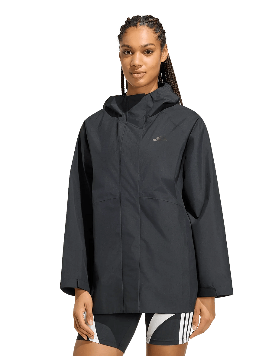adidas Sportswear - W ESS RAIN PARK - rain coats - black - 0