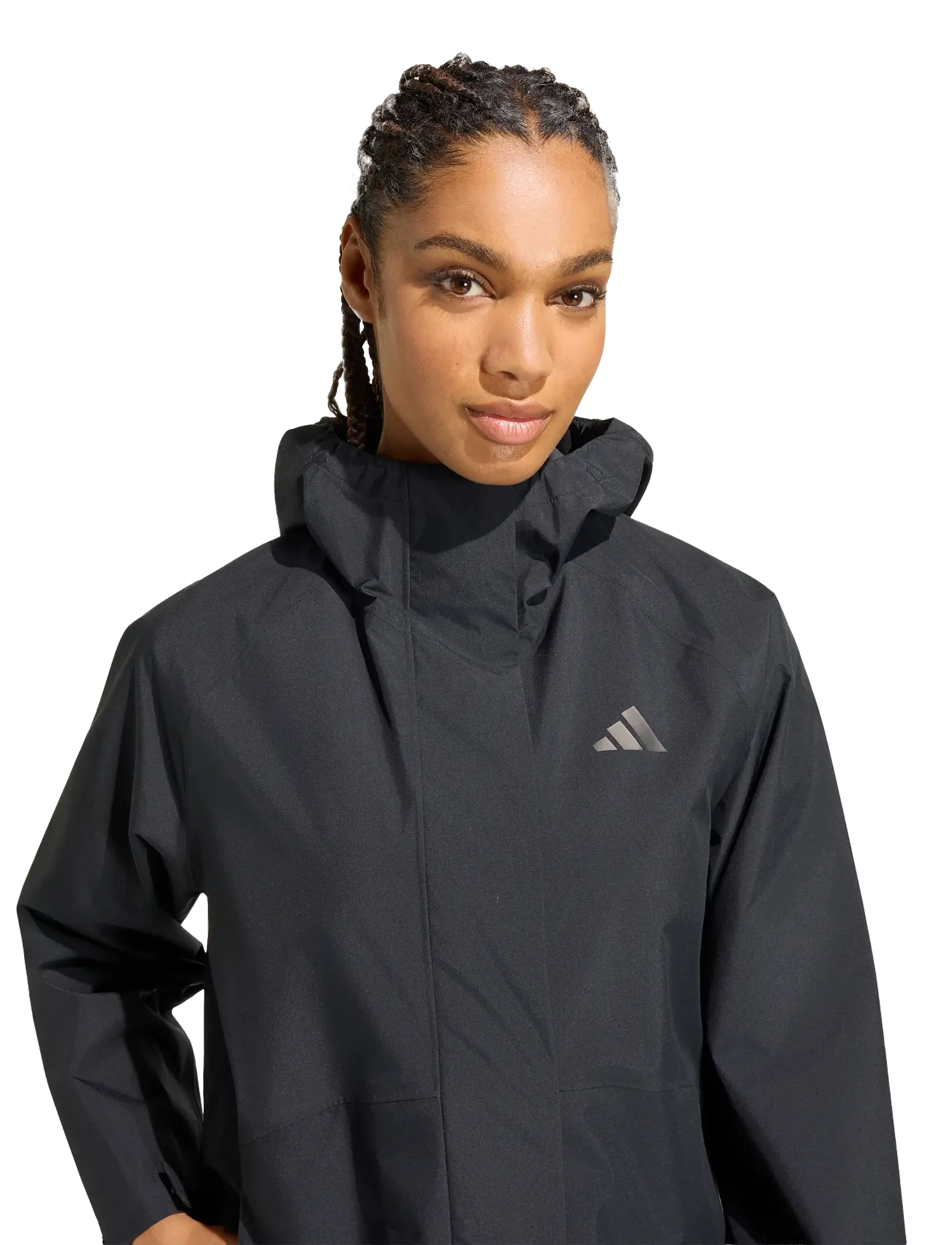 adidas Sportswear - W ESS RAIN PARK - rain coats - black - 3