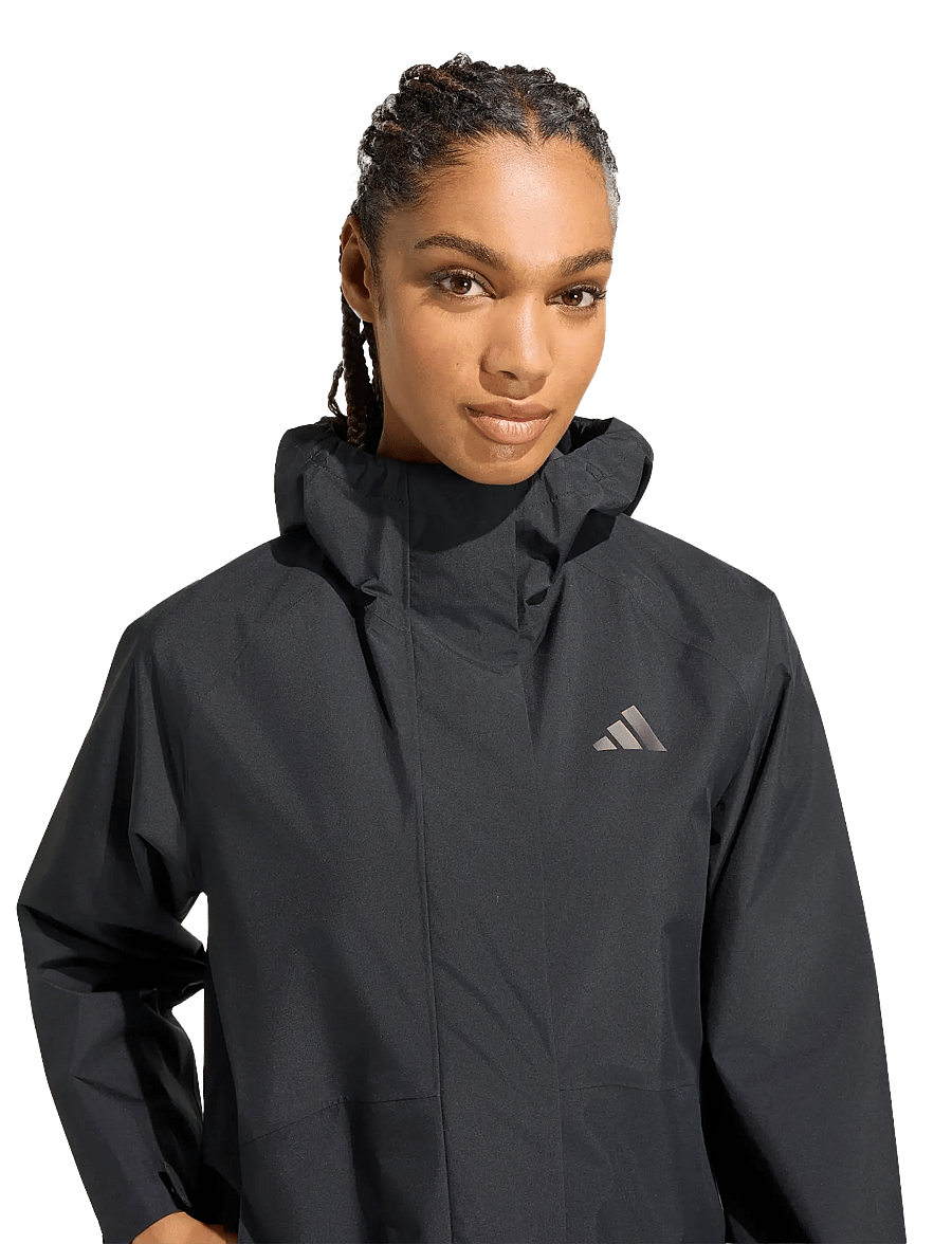 adidas Sportswear - W ESS RAIN PARK - rain coats - black - 3