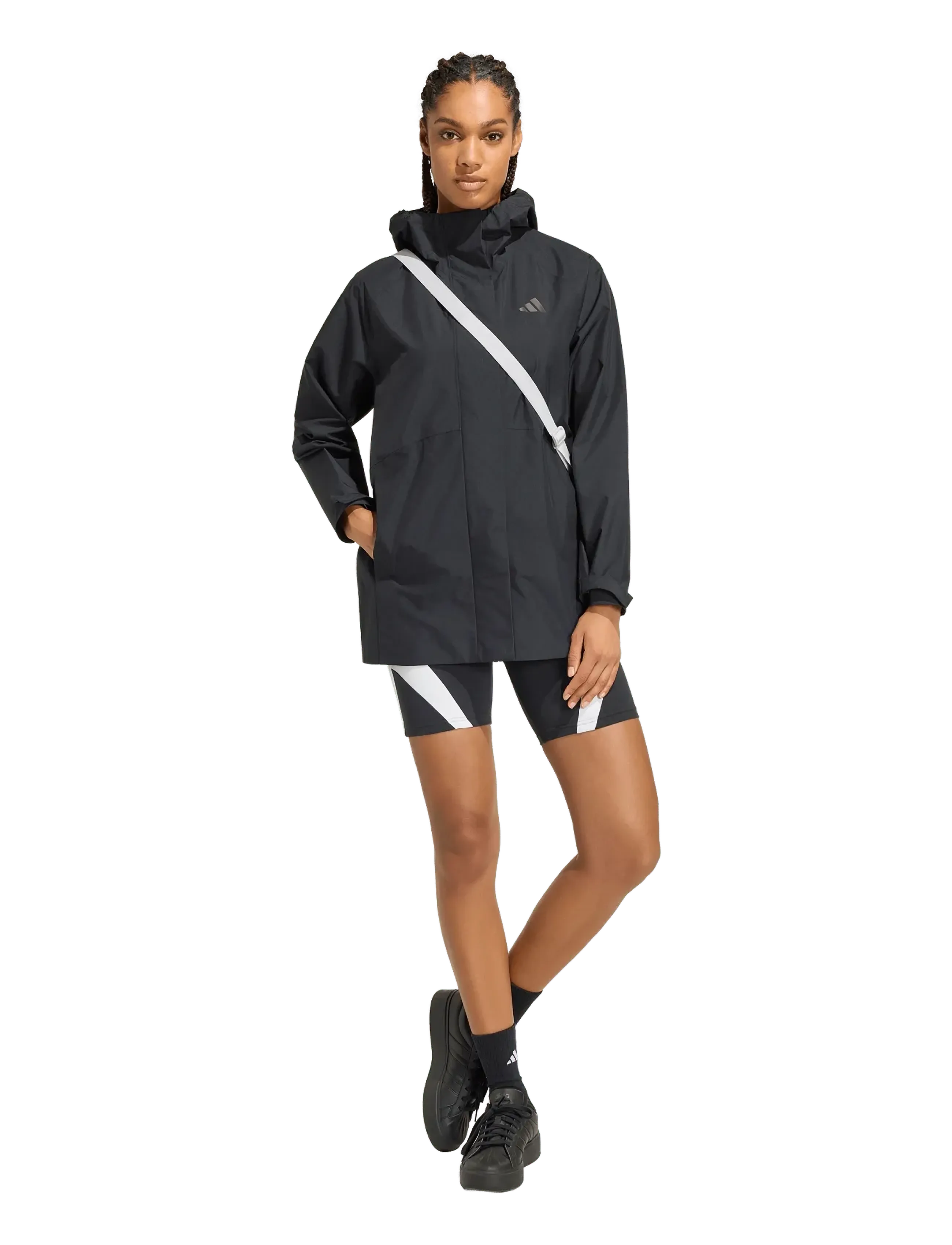 adidas Sportswear - W ESS RAIN PARK - rain coats - black - 4