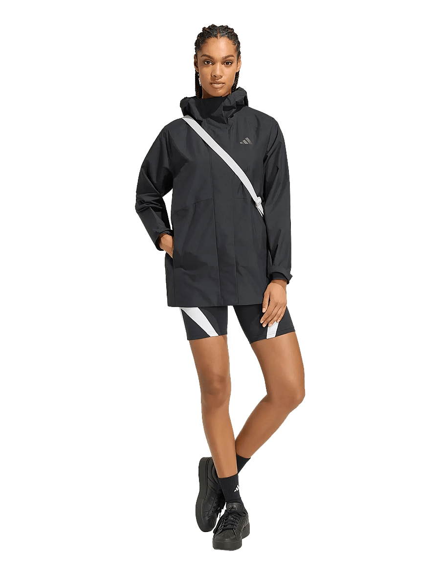 adidas Sportswear - W ESS RAIN PARK - rain coats - black - 4
