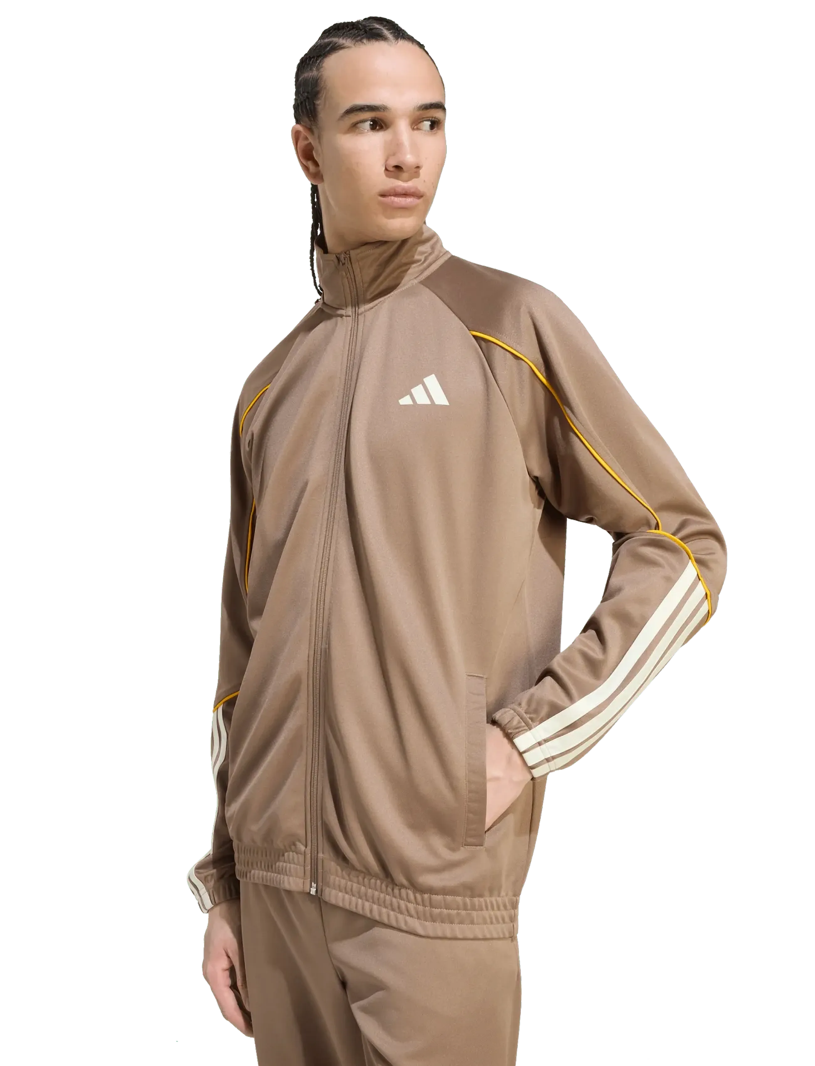 adidas Sportswear - M 3S STADIUM TS - tracksuits - khasix/ivory - 5