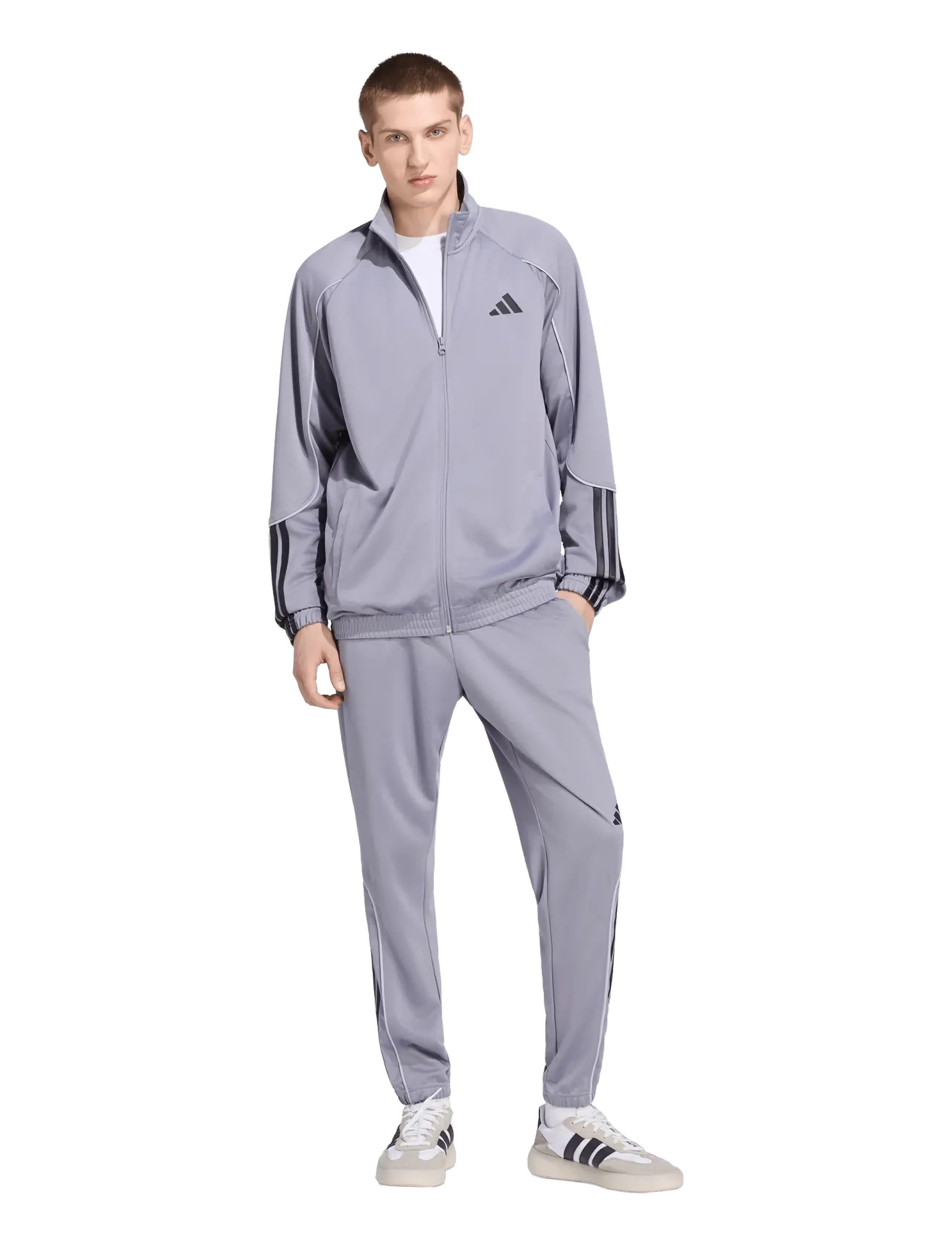 adidas Sportswear - M 3S STADIUM TS - sweatshirts - slate/black - 0