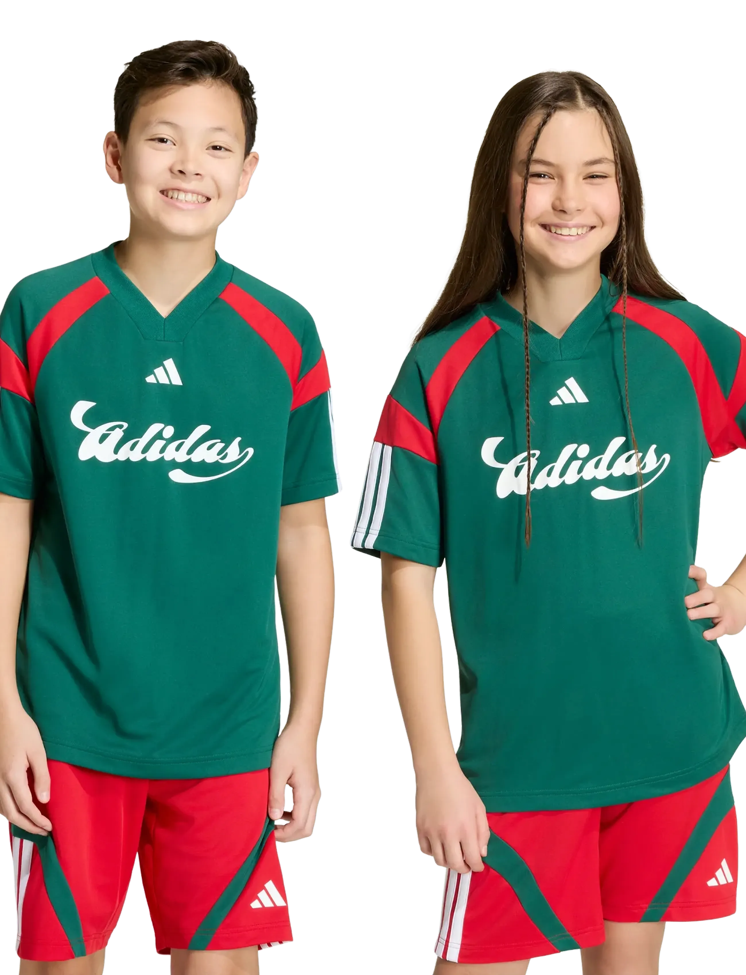 adidas Sportswear - J HOT TEE - spordisärgid - drkgrn/white/betsca - 2