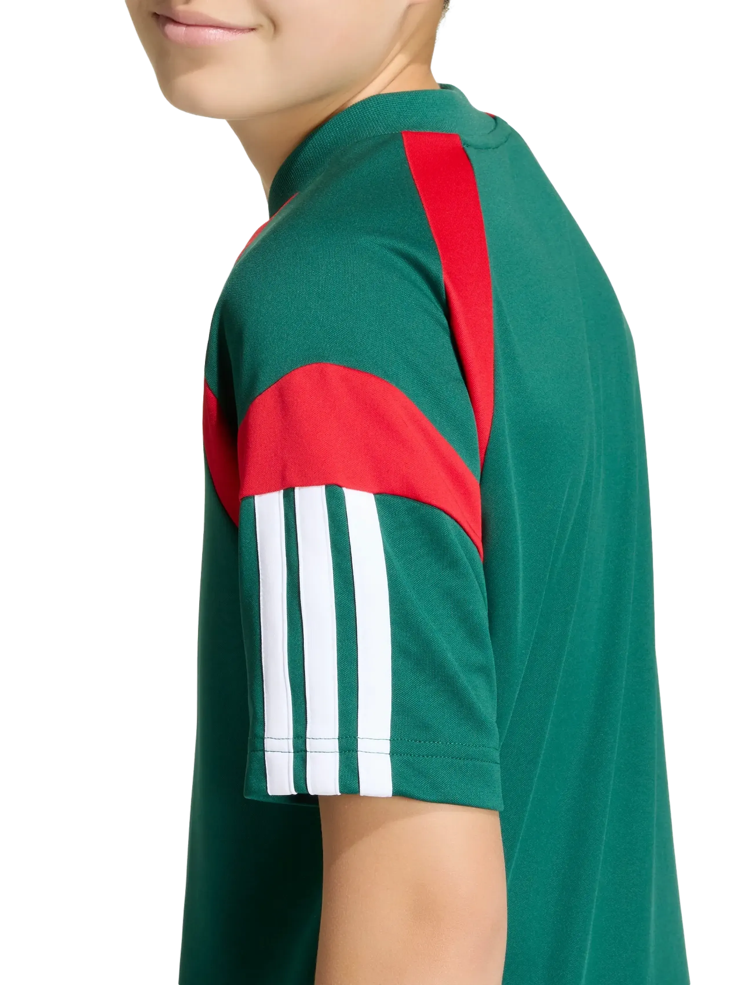 adidas Sportswear - J HOT TEE - spordisärgid - drkgrn/white/betsca - 5