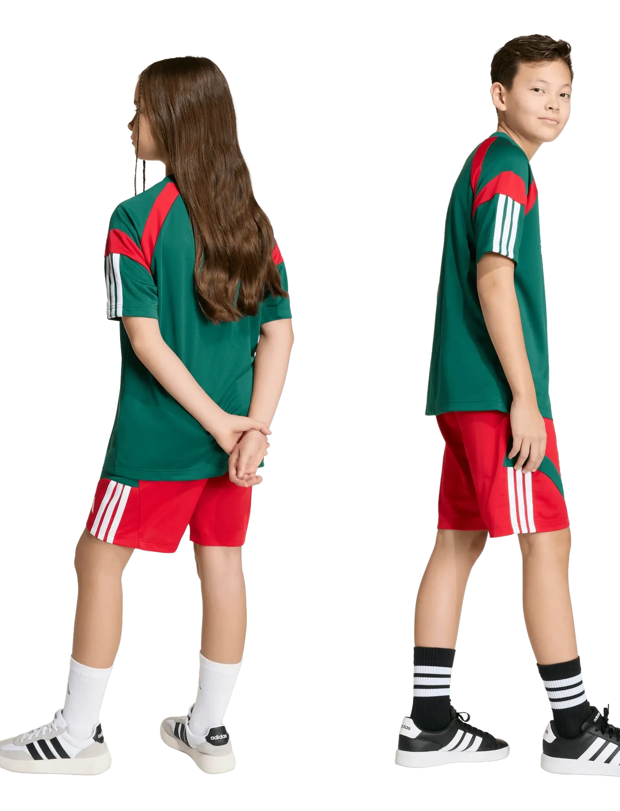 adidas Sportswear - J HOT SHO - sport-shorts - betsca/white/drkgrn - 2