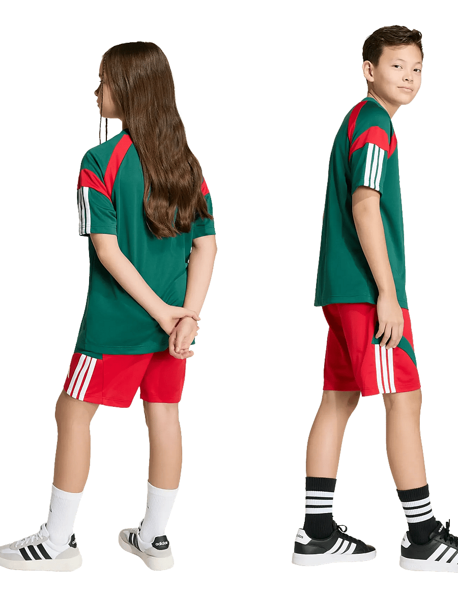 adidas Sportswear - J HOT SHO - sport-shorts - betsca/white/drkgrn - 2