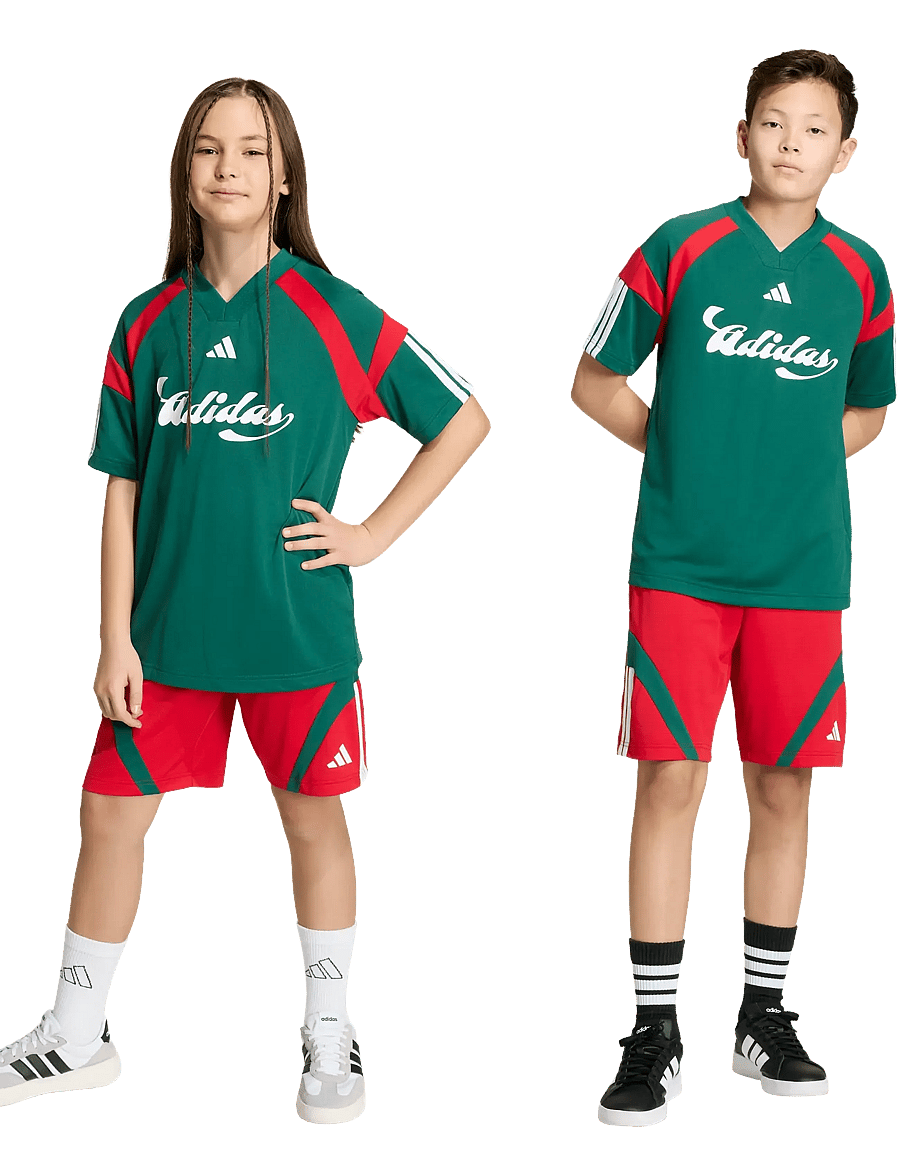 adidas Sportswear - J HOT SHO - sport-shorts - betsca/white/drkgrn - 4