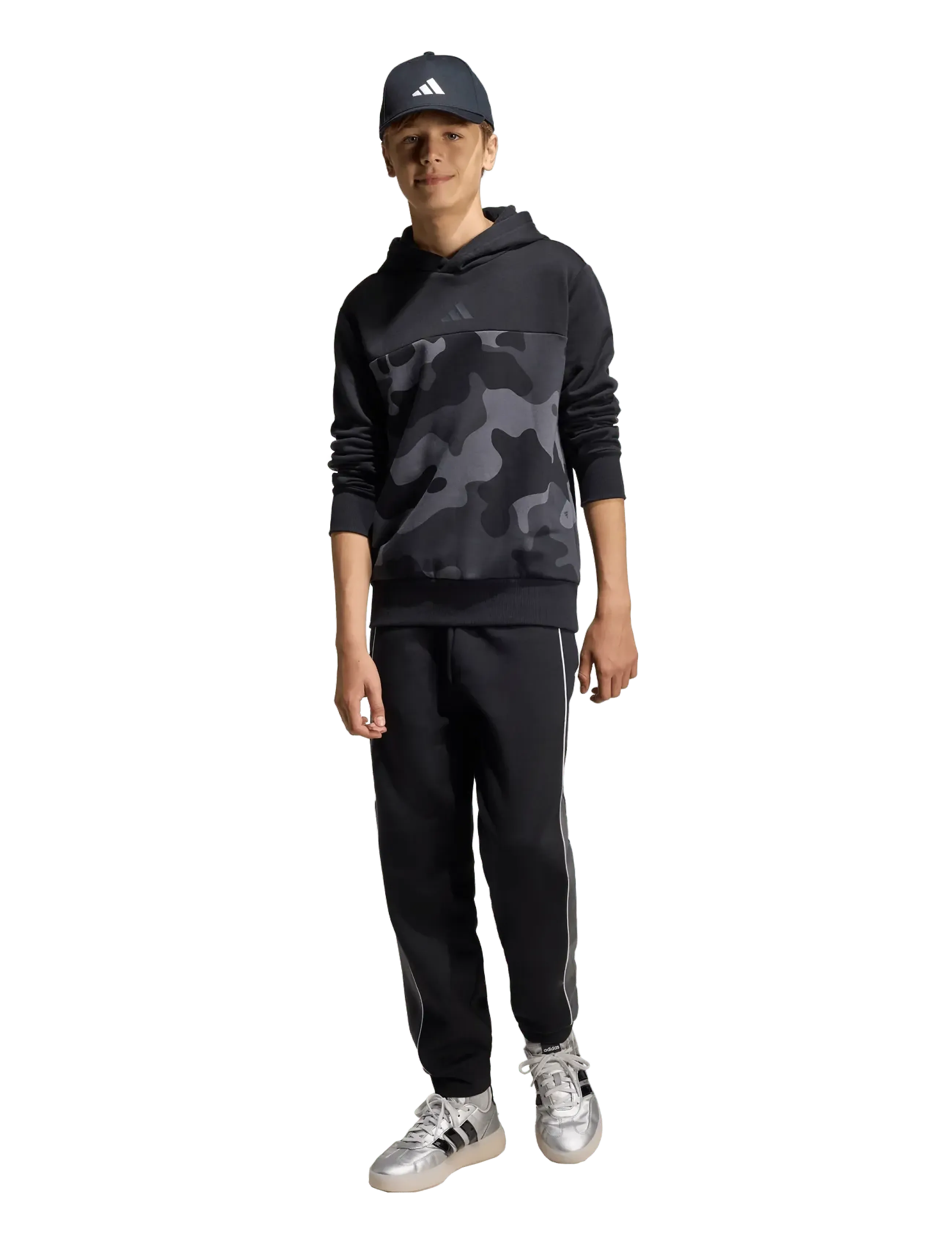 adidas Sportswear J Cb Fl Pt, 140, Sport, Schwarz - Sweatpants, Kinder